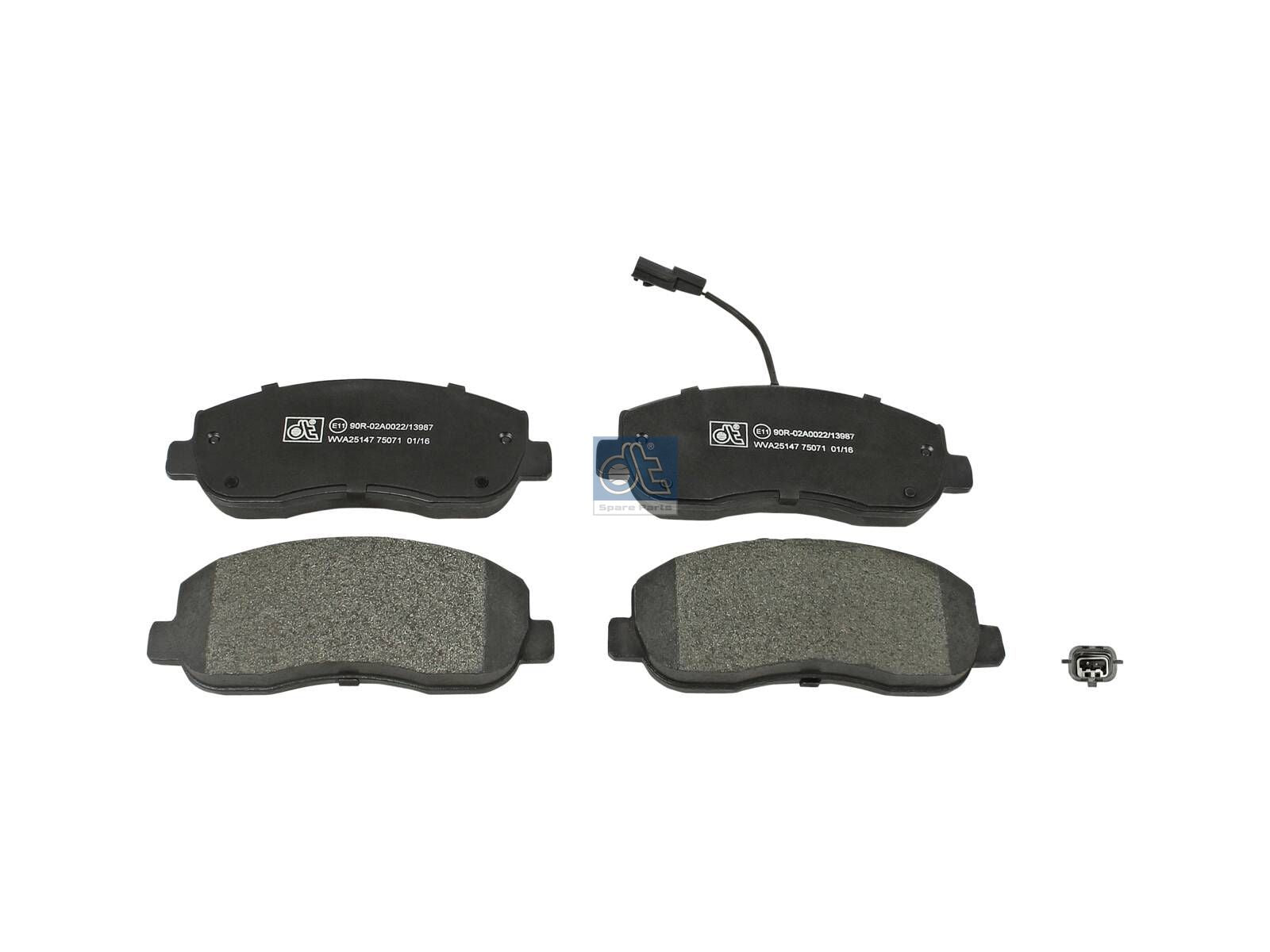 Disc brake pad kit | DT Spare Parts 6.95121