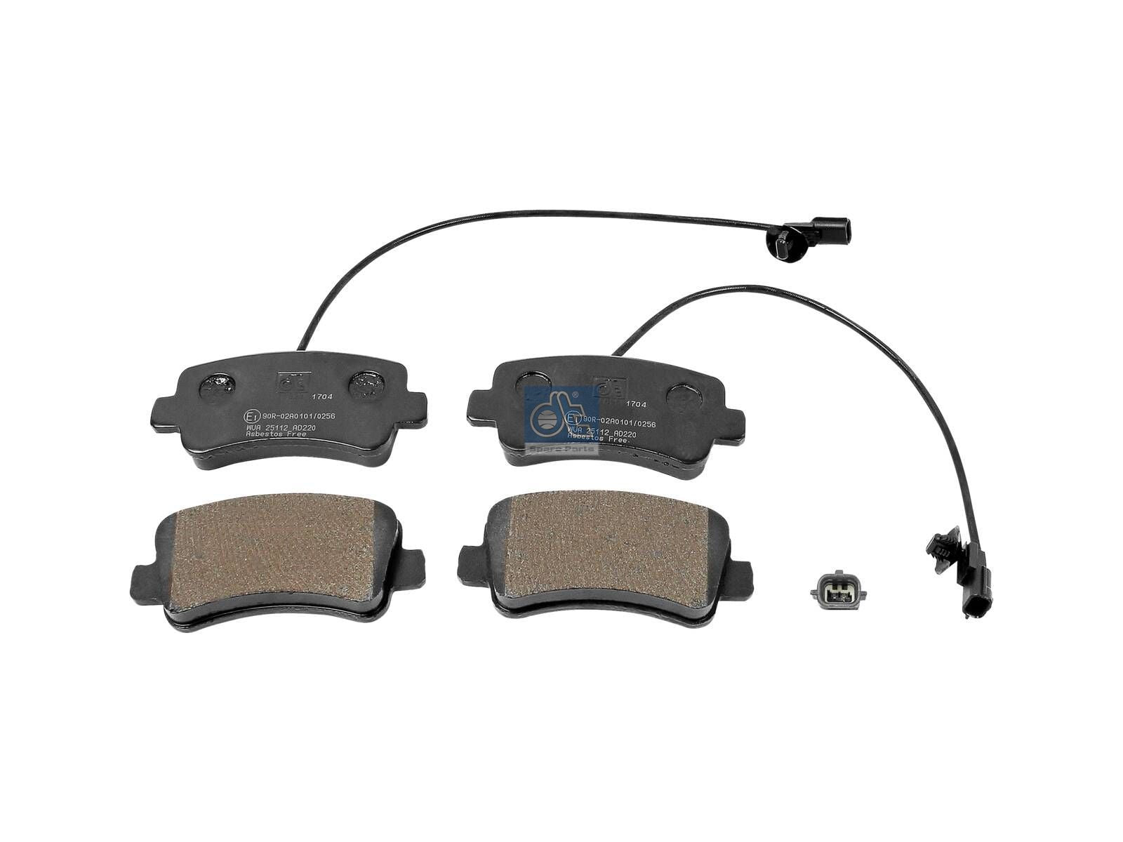 Disc brake pad kit | DT Spare Parts 6.95124