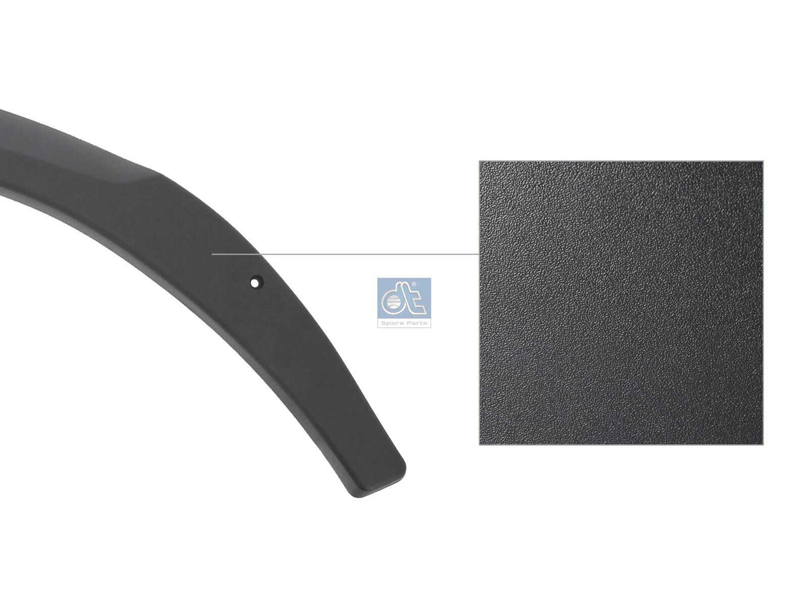 Moldura de cubierta DT Spare Parts 7.72148 Moldura de cubierta guardabarros, delantero, derecho