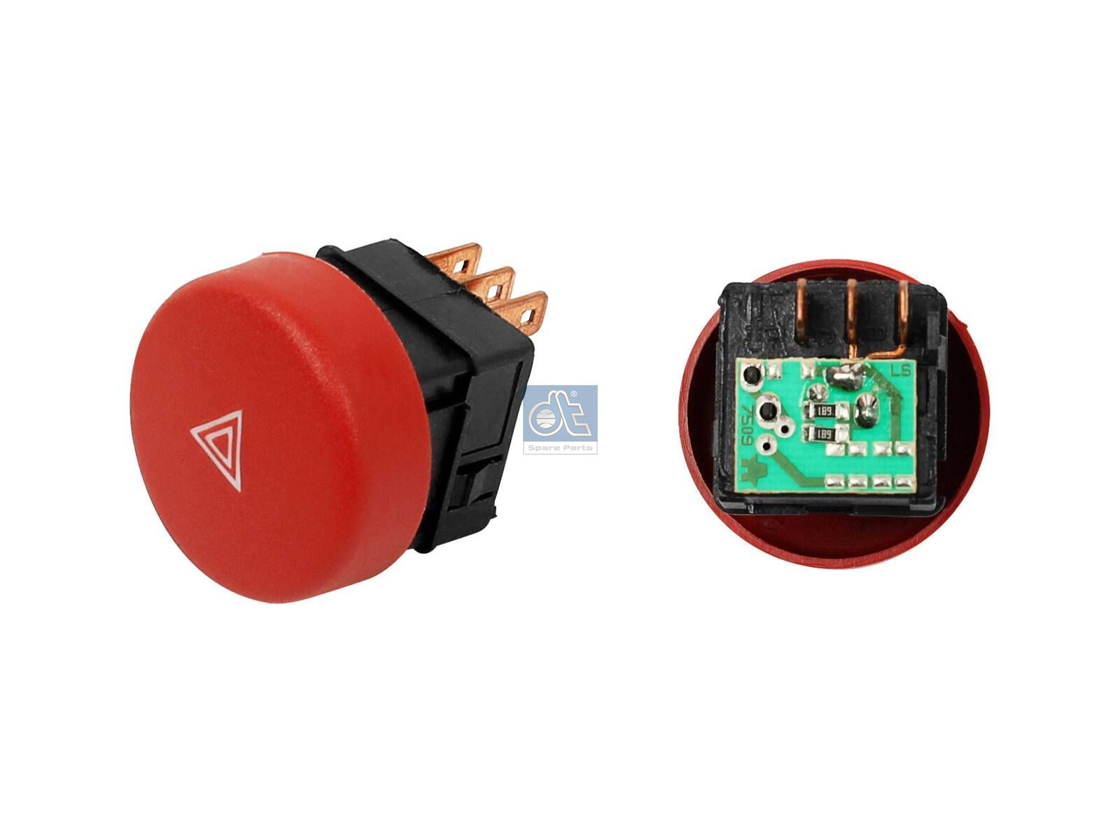 Hazard warning switch | DT Spare Parts 7.78134