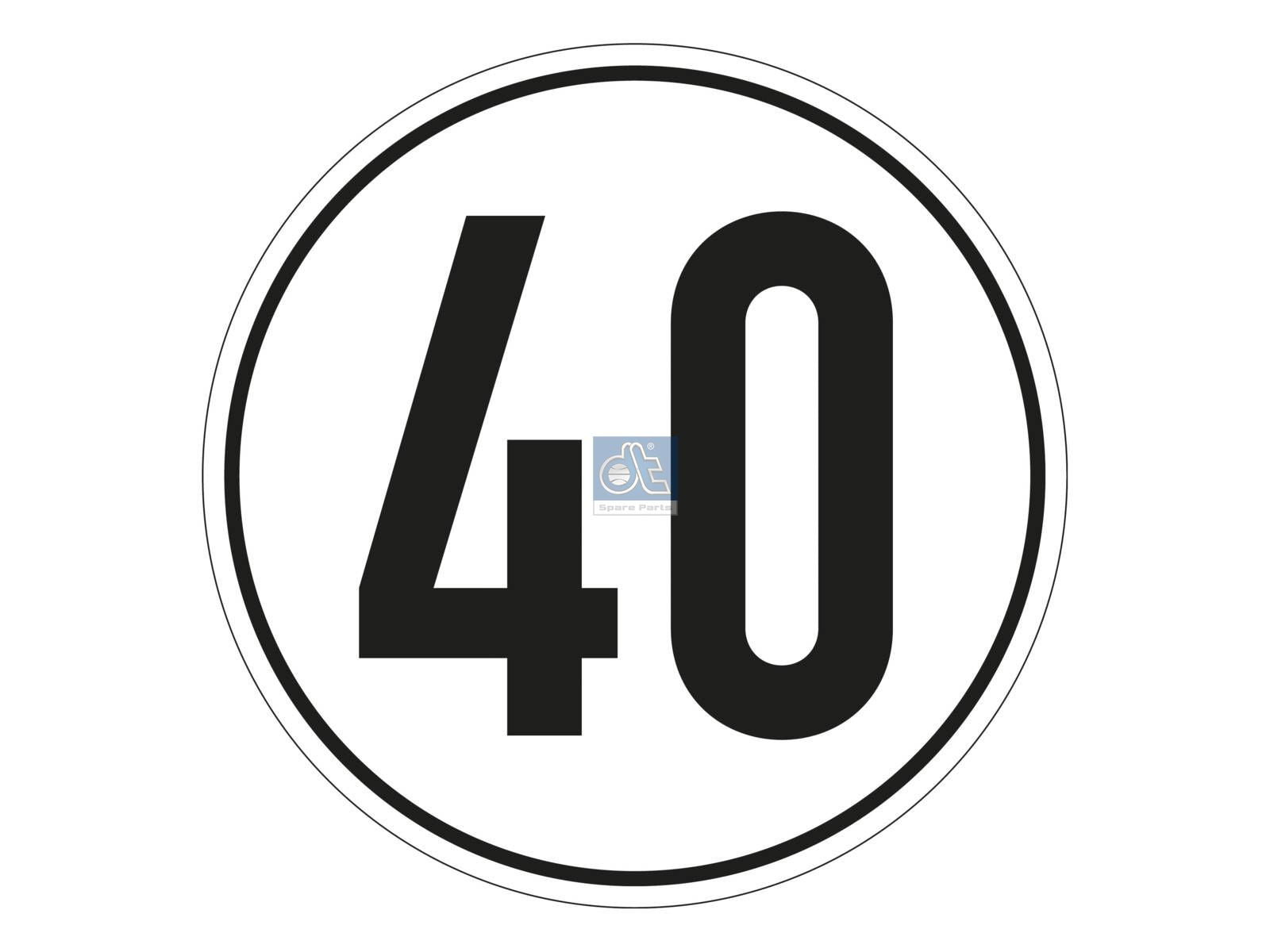 Speed sign | DT Spare Parts 9.69433