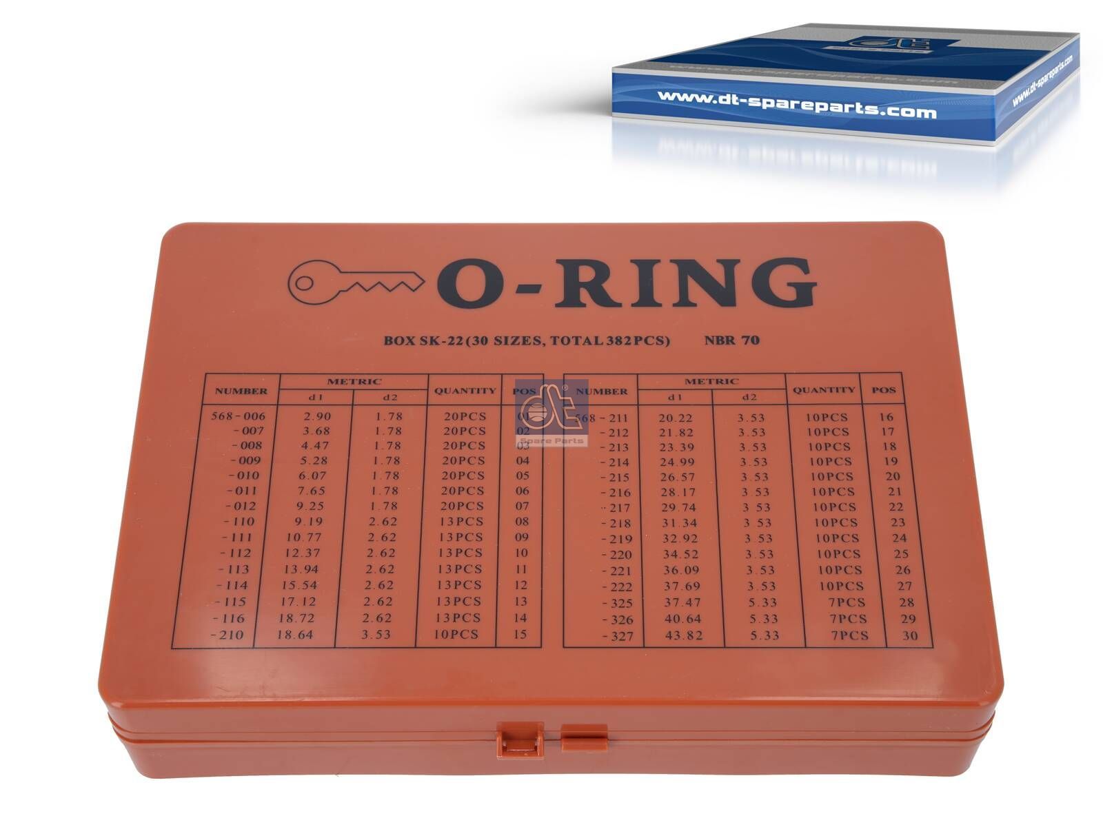 O-ring assortment | DT Spare Parts 9.74007