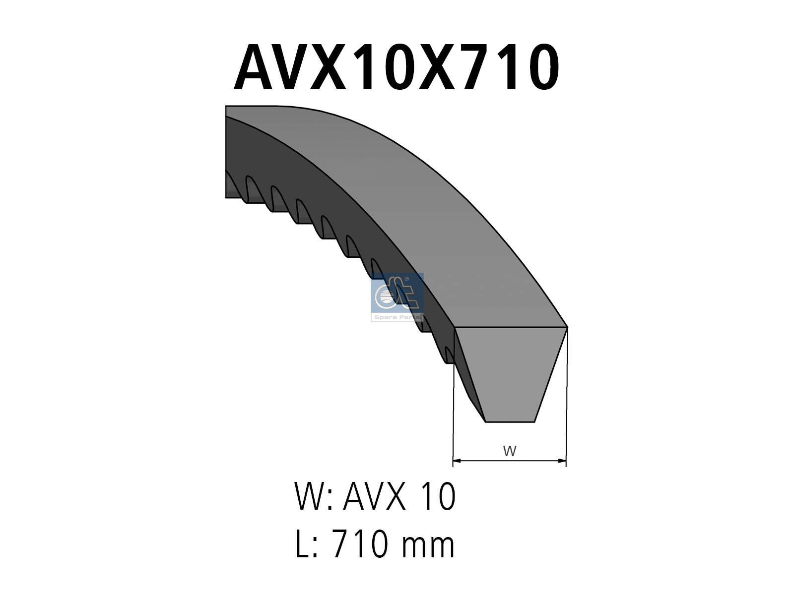 V-belt | DT Spare Parts 12.15425