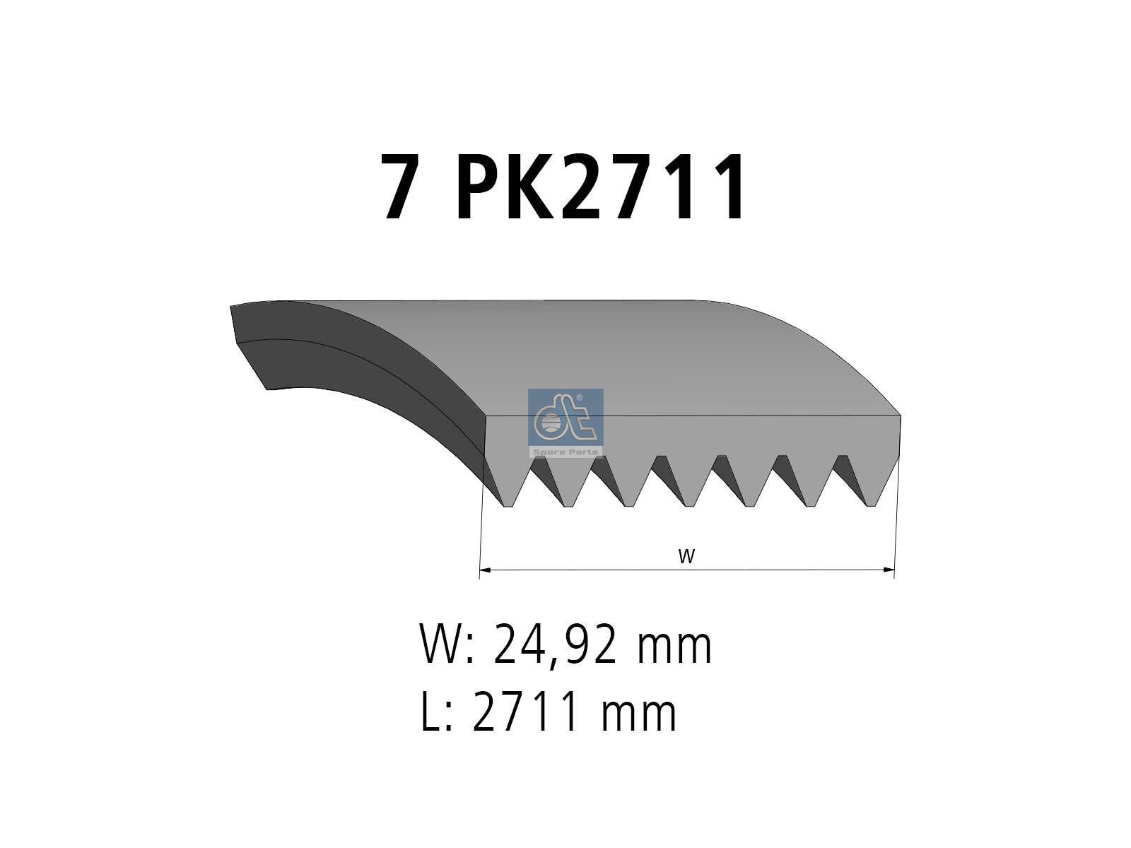Multiribbed belt | DT Spare Parts 13.43506