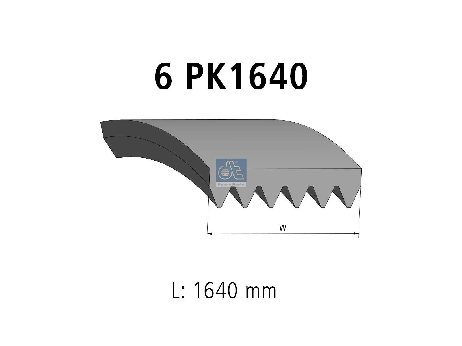 Multiribbed belt | DT Spare Parts 13.43513