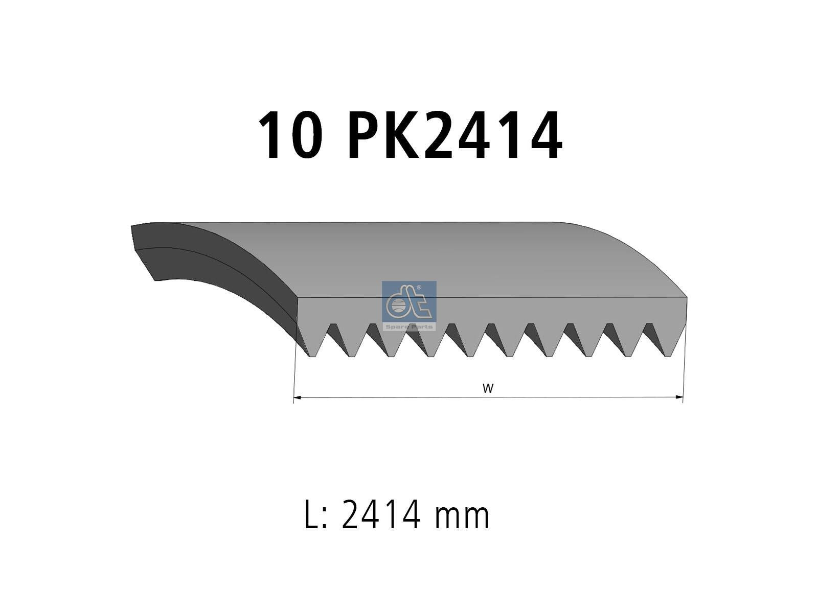 Multiribbed belt | DT Spare Parts 1.51512