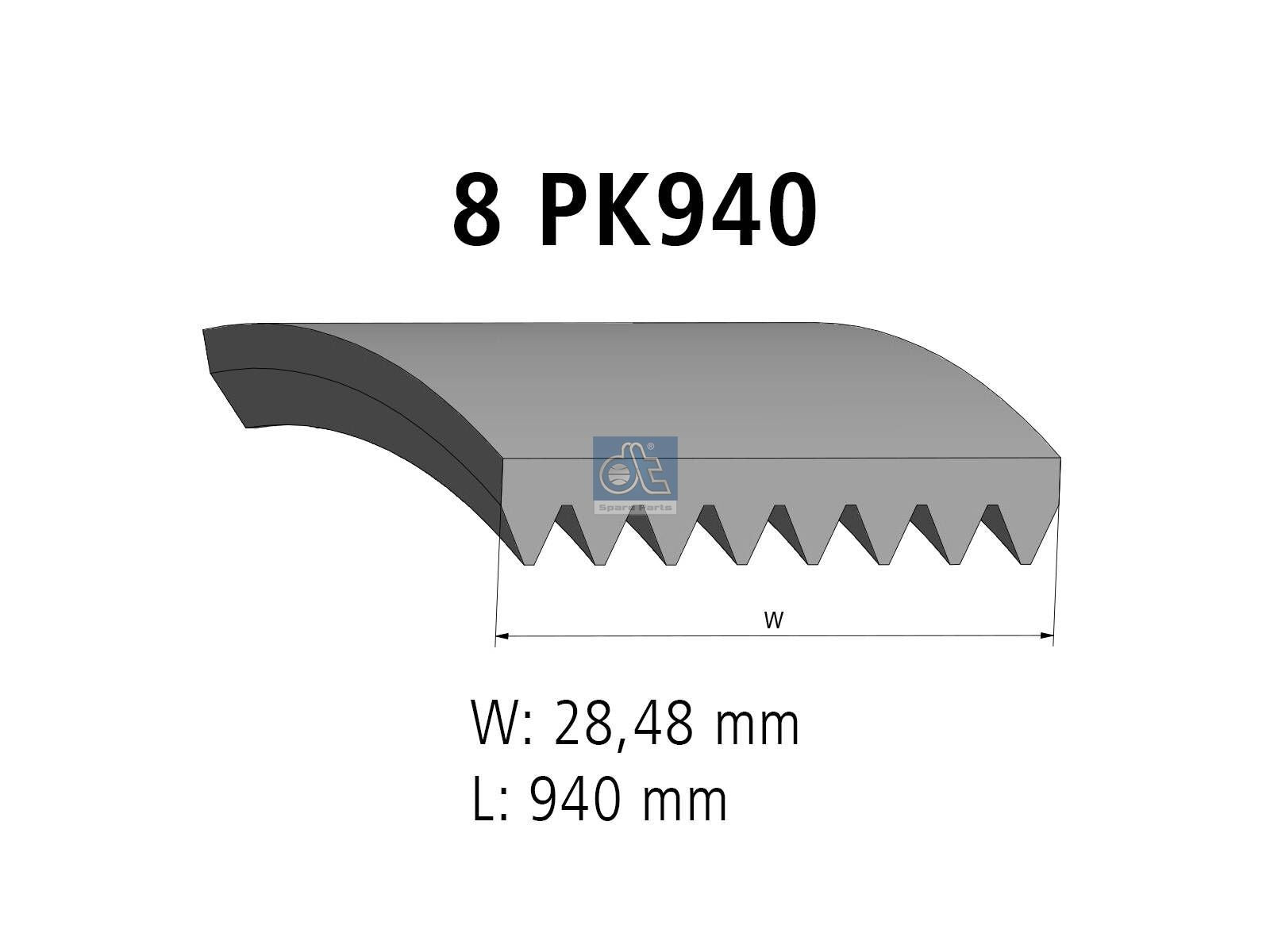 Multiribbed belt | DT Spare Parts 2.15420