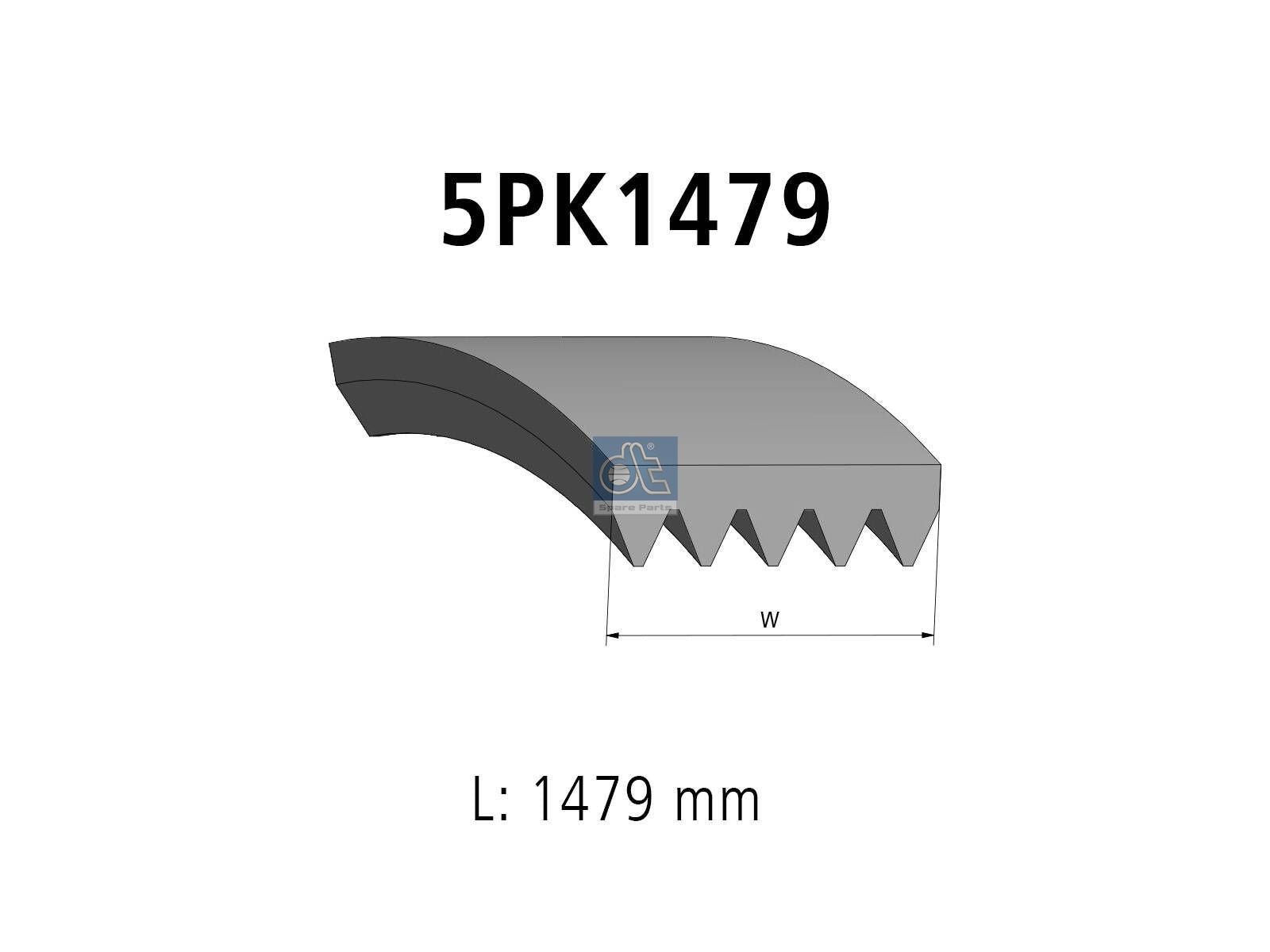 Multiribbed belt | DT Spare Parts 2.15563