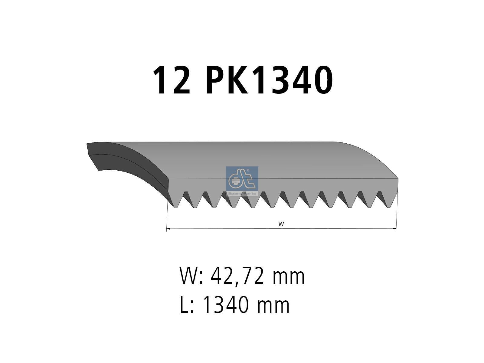 Multiribbed belt | DT Spare Parts 2.21076