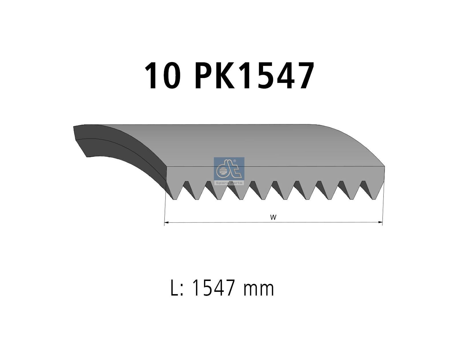 Multiribbed belt | DT Spare Parts 2.21202