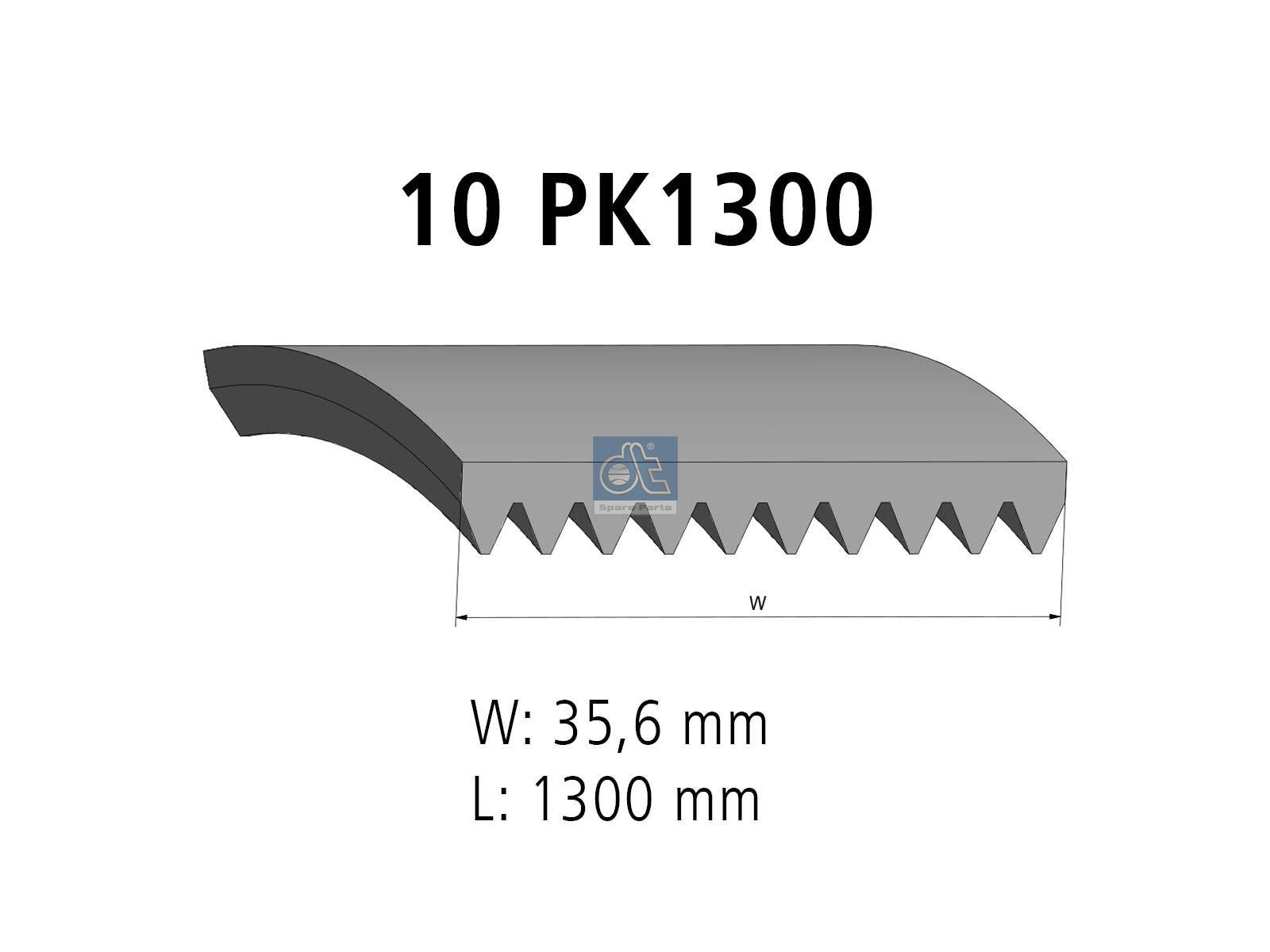 Multiribbed belt | DT Spare Parts 3.34319