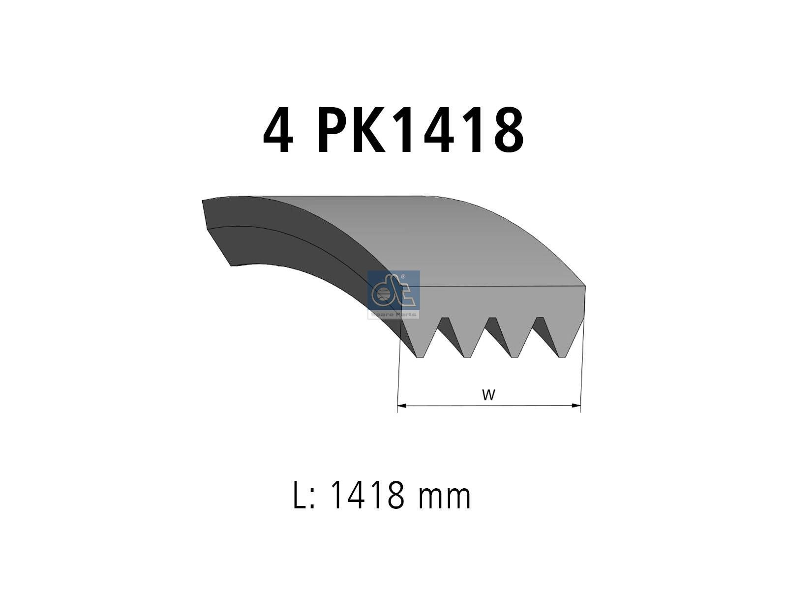 Multiribbed belt | DT Spare Parts 3.34357