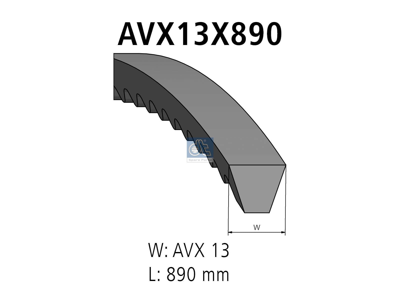 V-belt | DT Spare Parts 3.34504