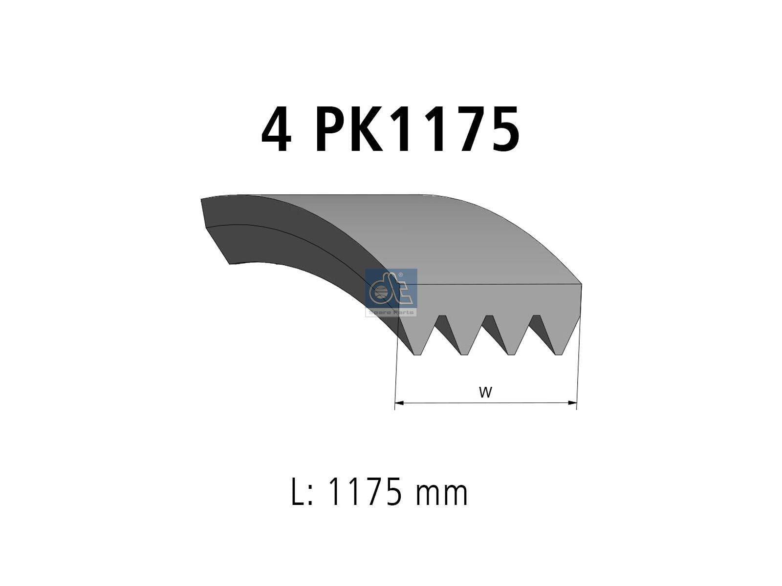 Multiribbed belt | DT Spare Parts 4.71065