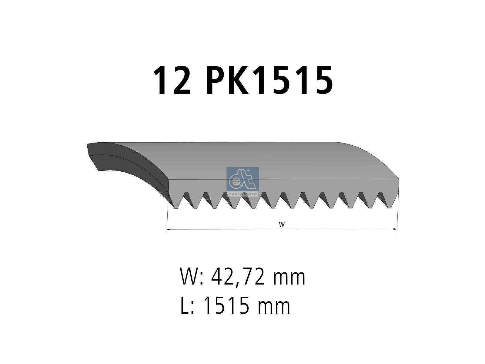 Multiribbed belt | DT Spare Parts 4.80391
