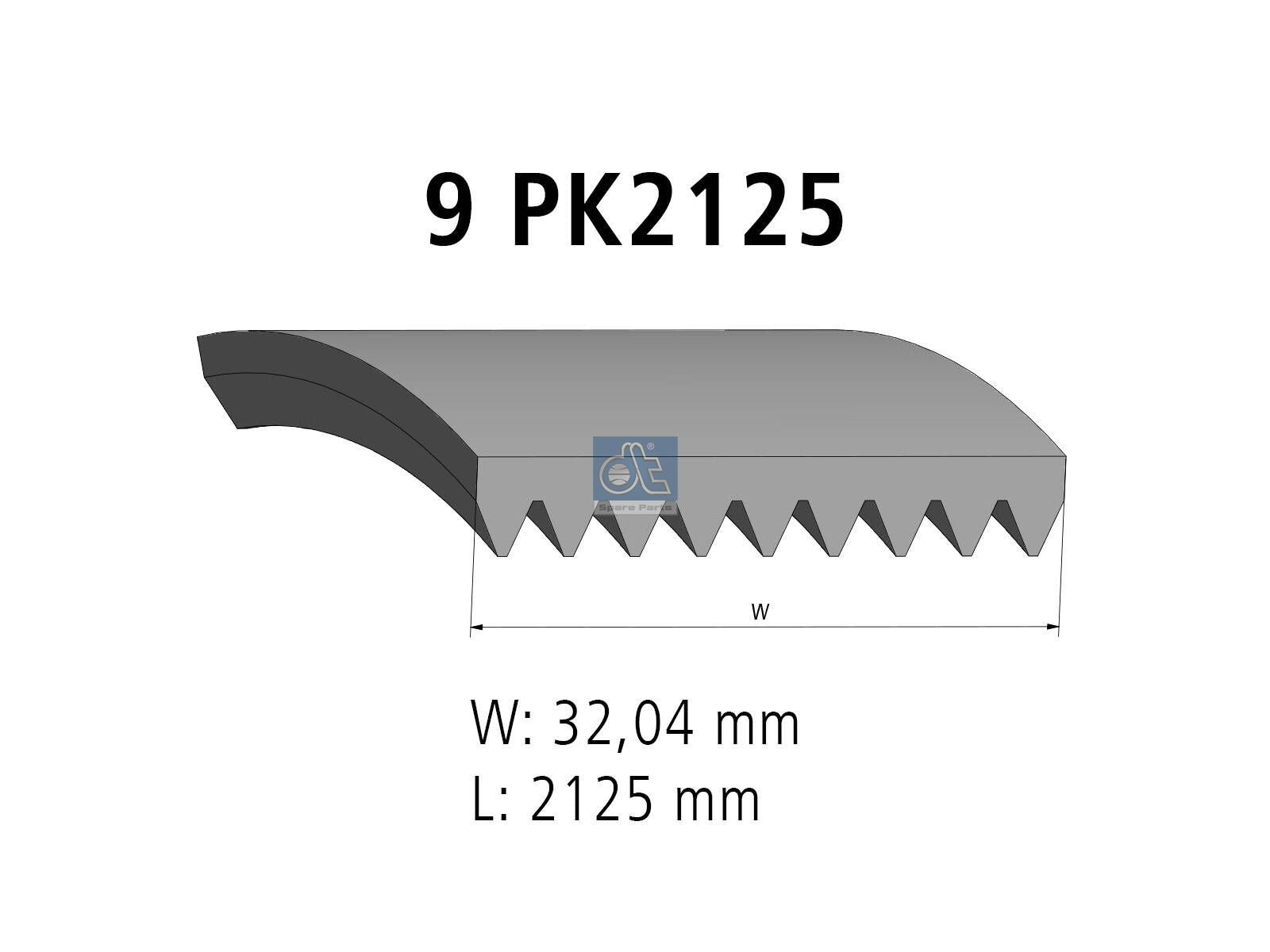 Multiribbed belt | DT Spare Parts 4.80417