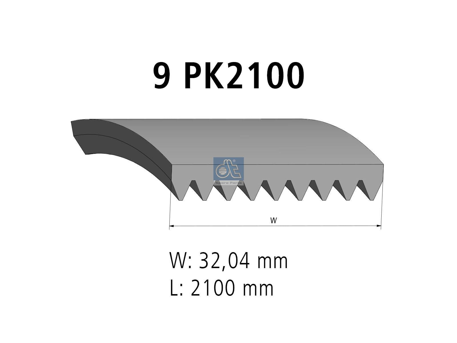 Multiribbed belt | DT Spare Parts 4.80541