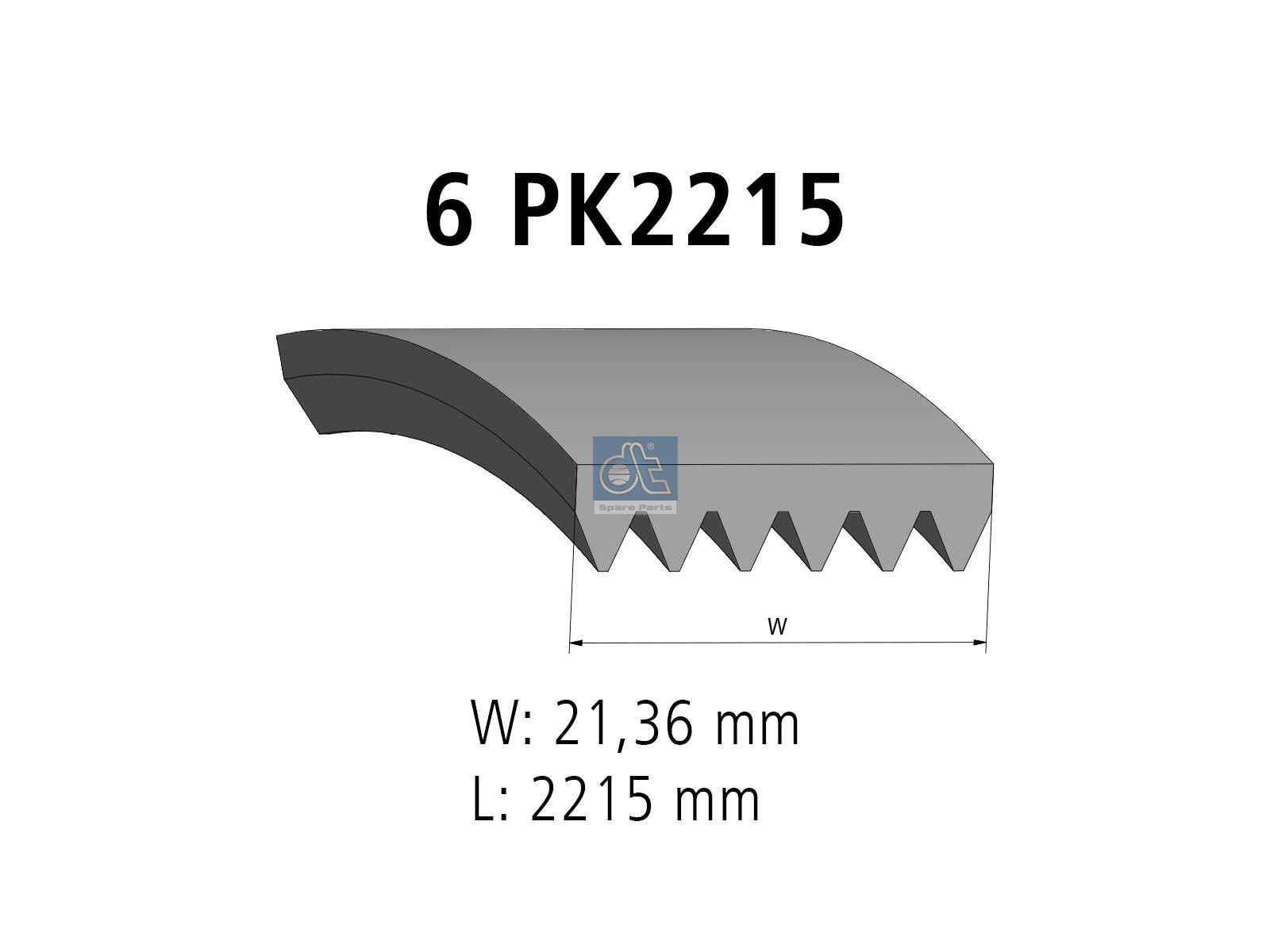 Multiribbed belt | DT Spare Parts 4.80691