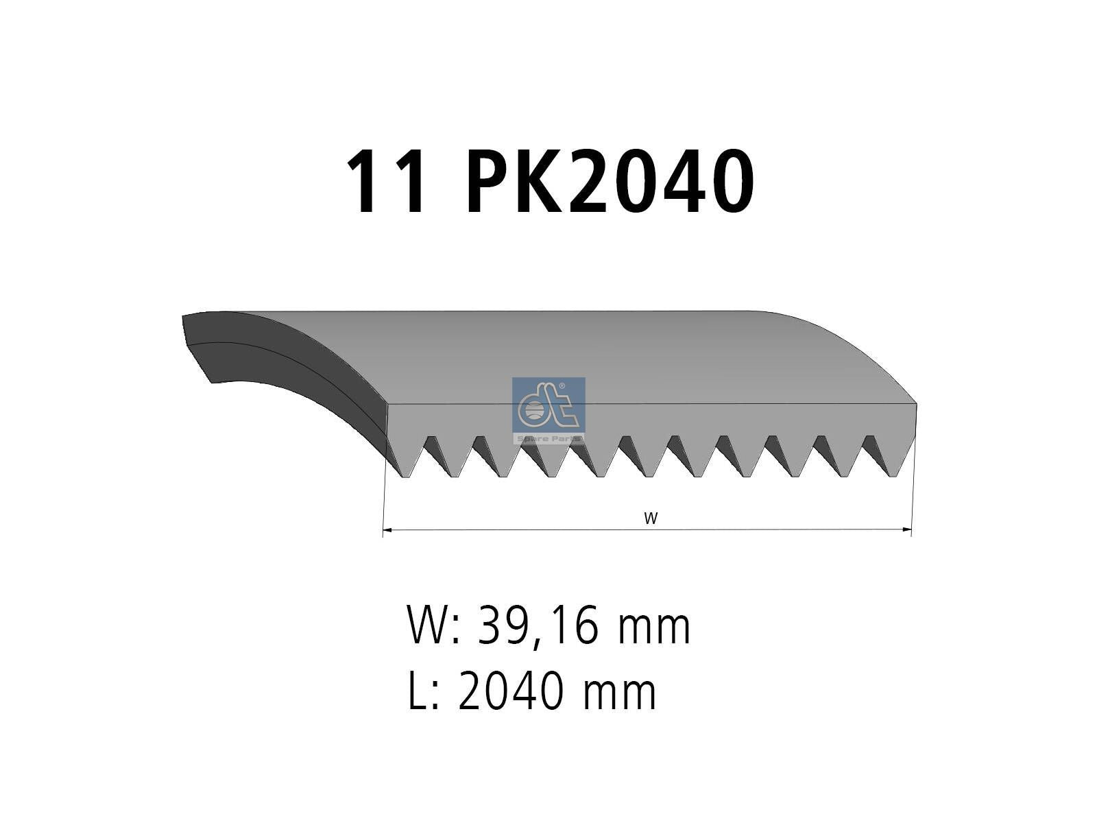 Multiribbed belt | DT Spare Parts 4.80693