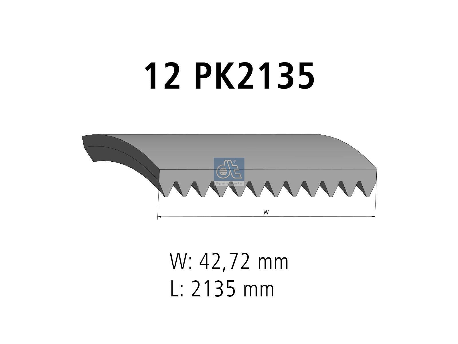 Multiribbed belt | DT Spare Parts 4.80711