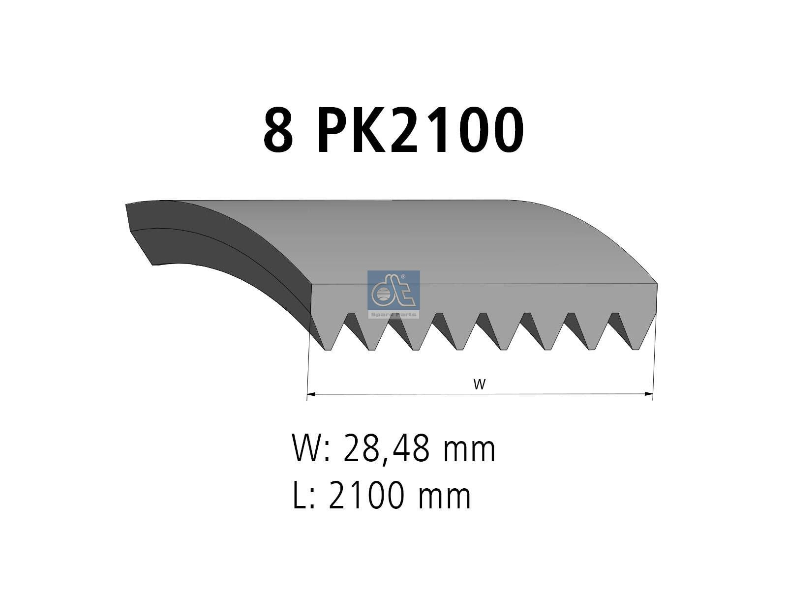 Multiribbed belt | DT Spare Parts 4.80929