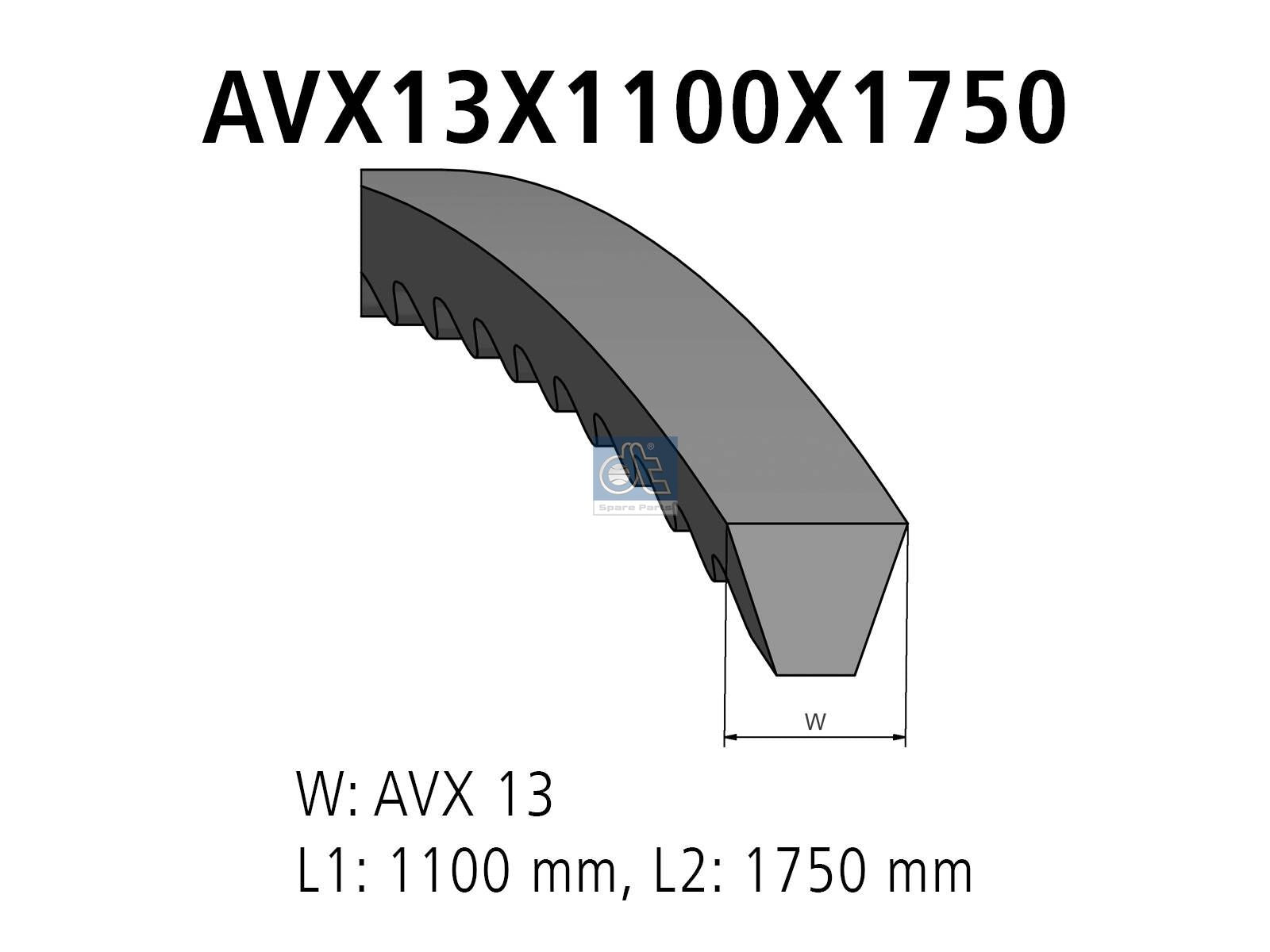 V-belt kit | DT Spare Parts 4.90718