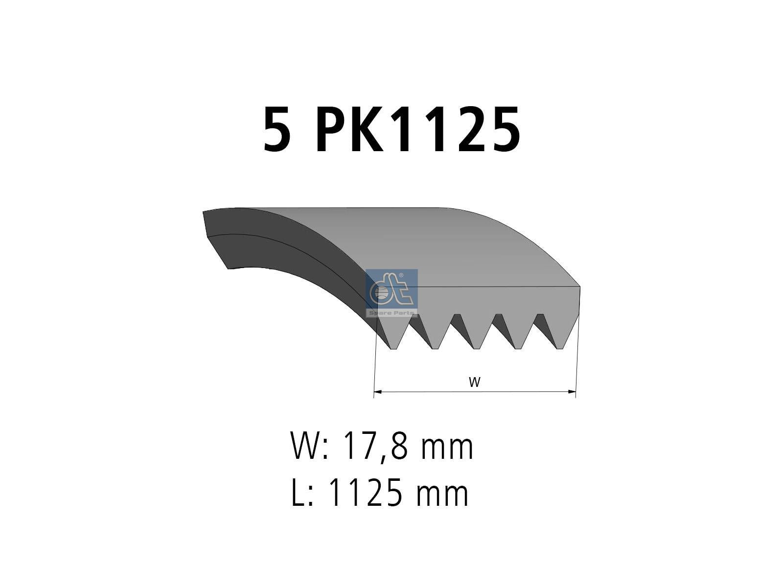 Multiribbed belt | DT Spare Parts 6.31014
