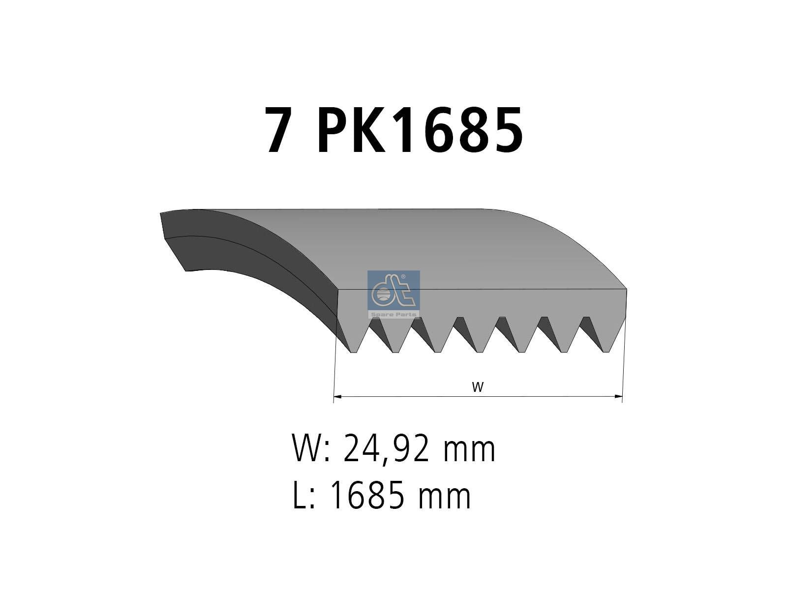 Multiribbed belt | DT Spare Parts 6.31544