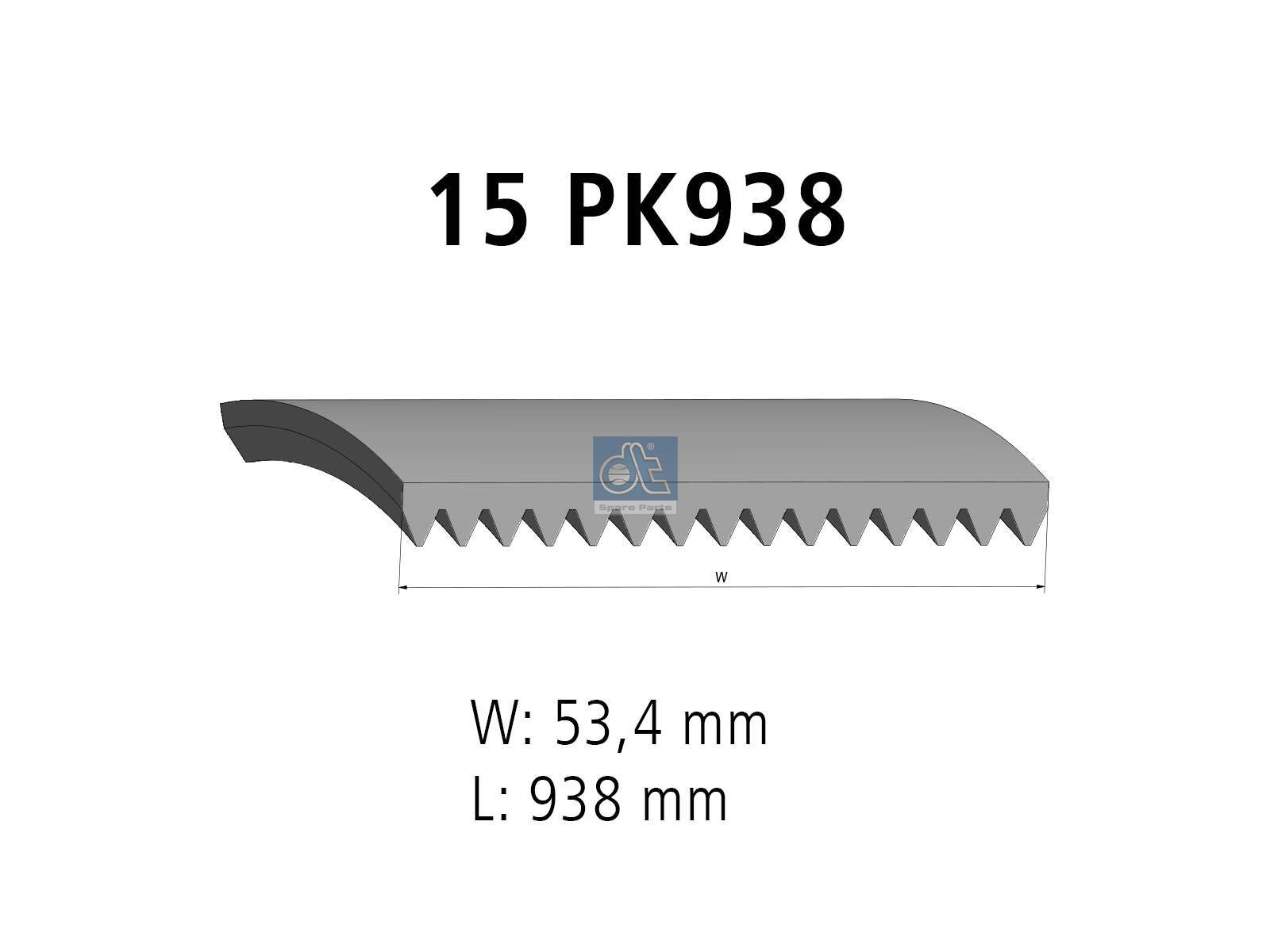 Multiribbed belt | DT Spare Parts 7.54814
