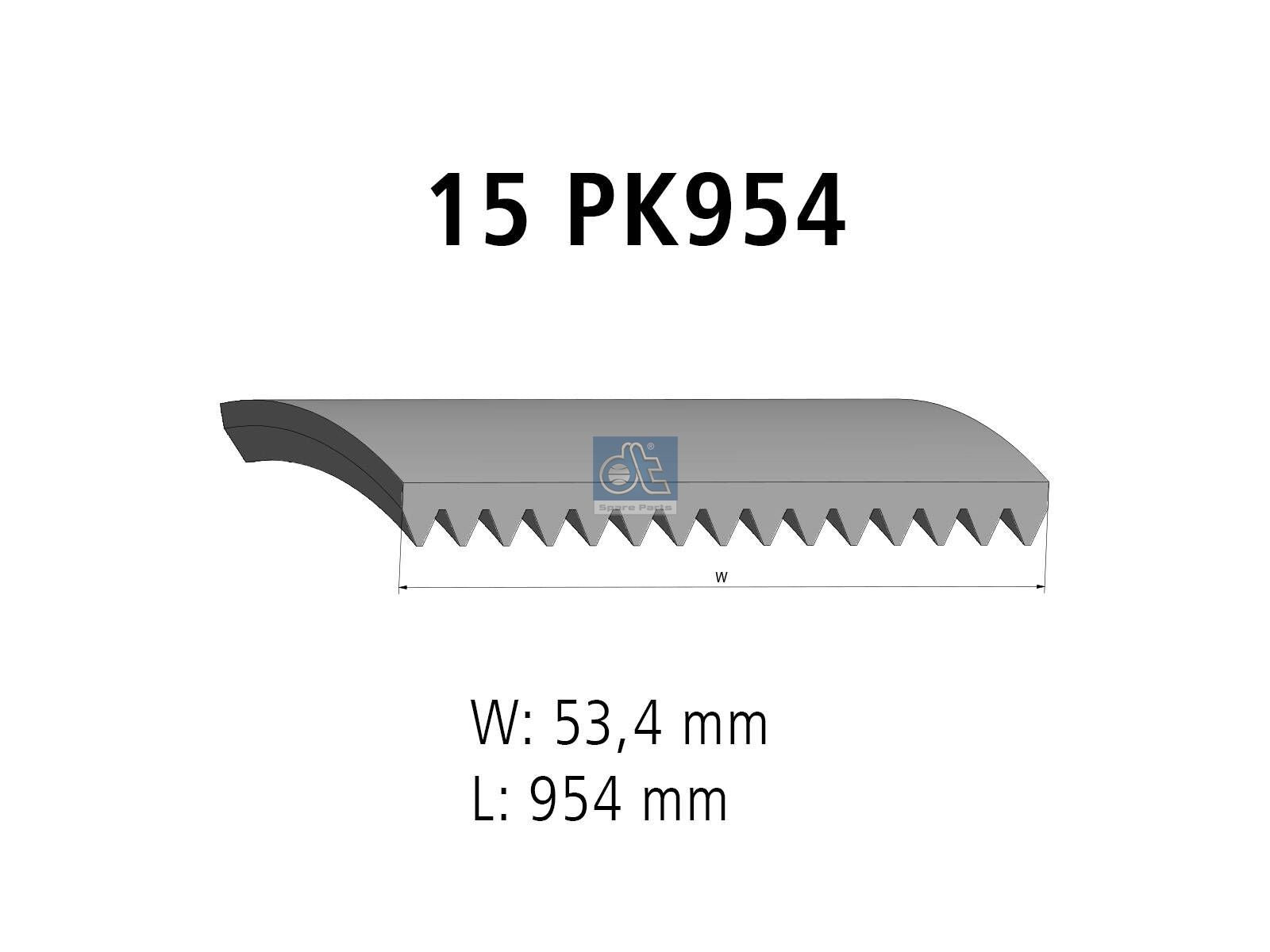 Multiribbed belt | DT Spare Parts 7.54815