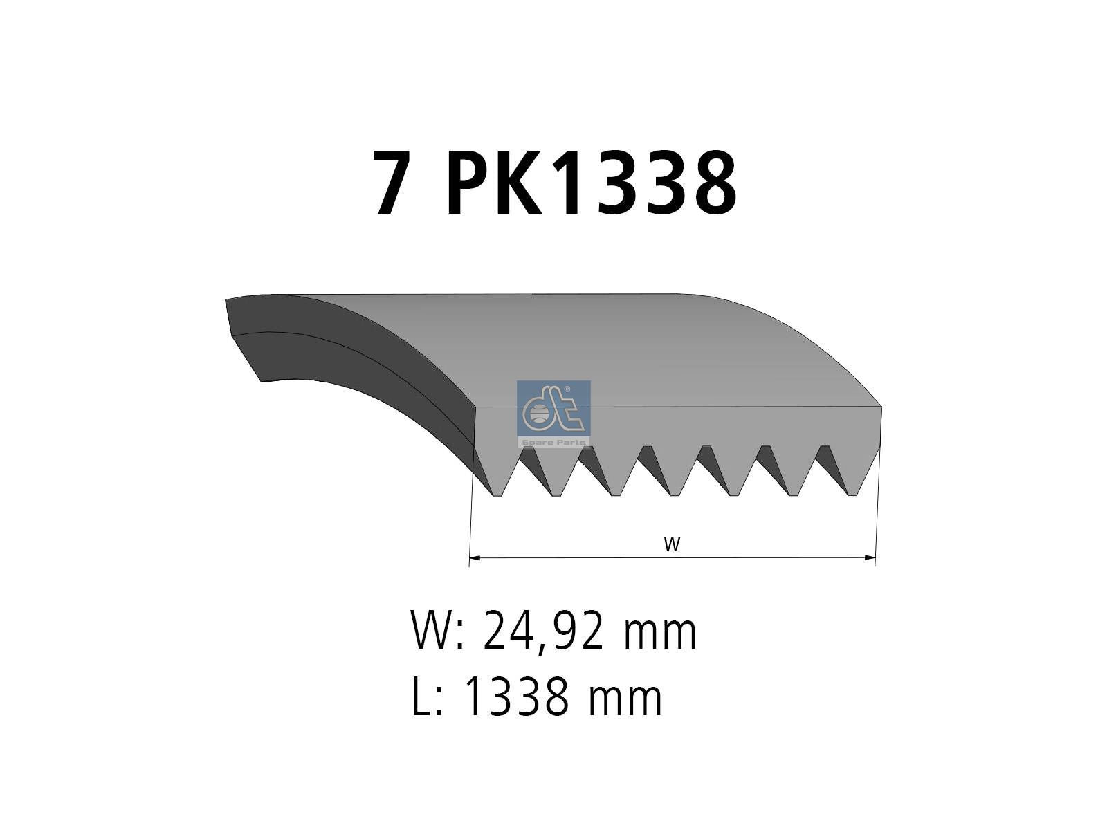Multiribbed belt | DT Spare Parts 7.54858