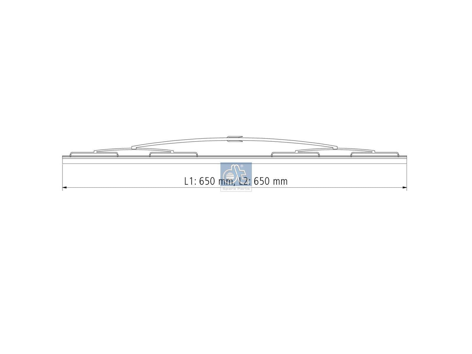 Wiper blade set | DT Spare Parts 7.97200