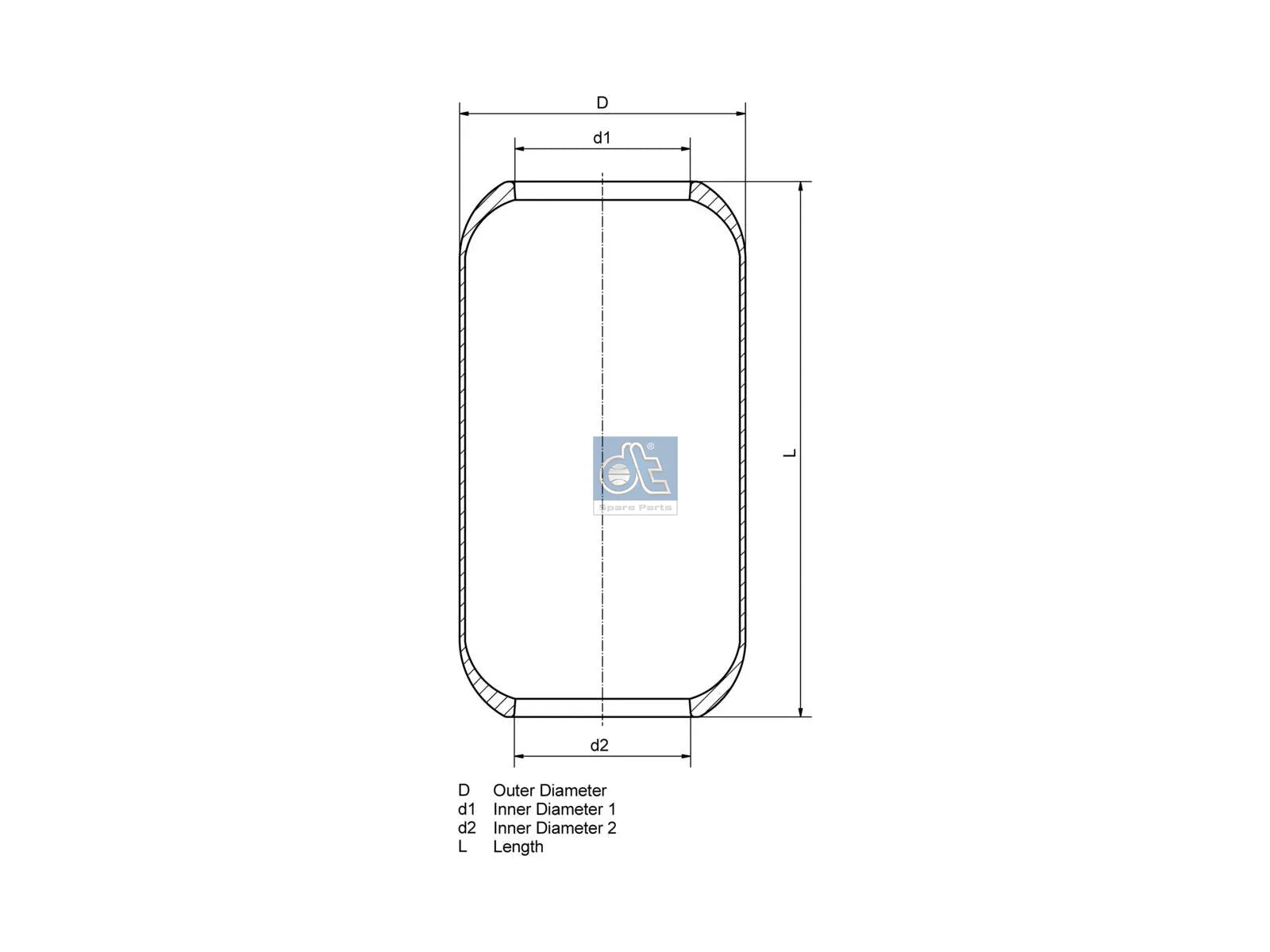 Air spring DT Spare Parts 2.62714
