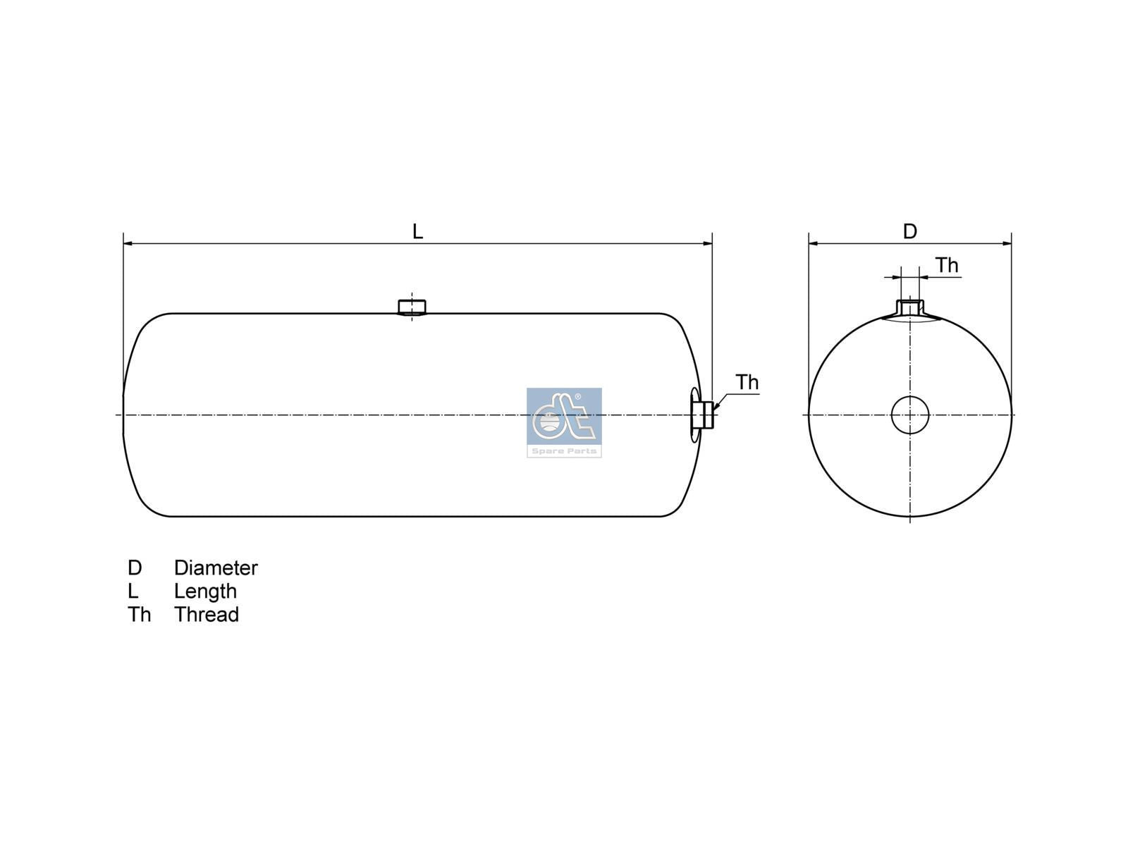 Air tank | DT Spare Parts 1.18396