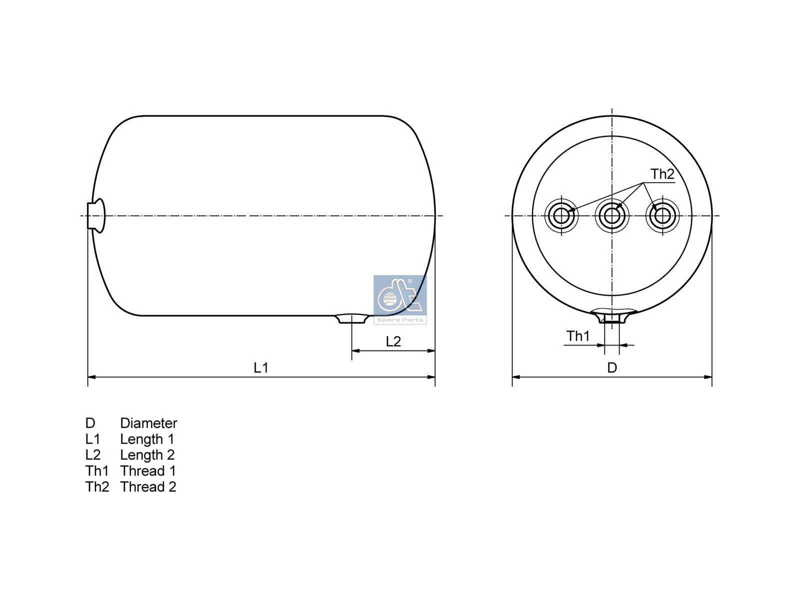 Air tank | DT Spare Parts 4.66432