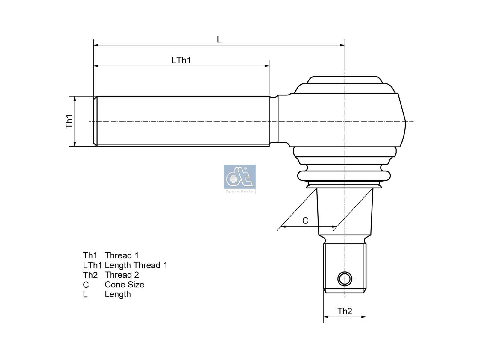 Ball joint | DT Spare Parts 1.19011