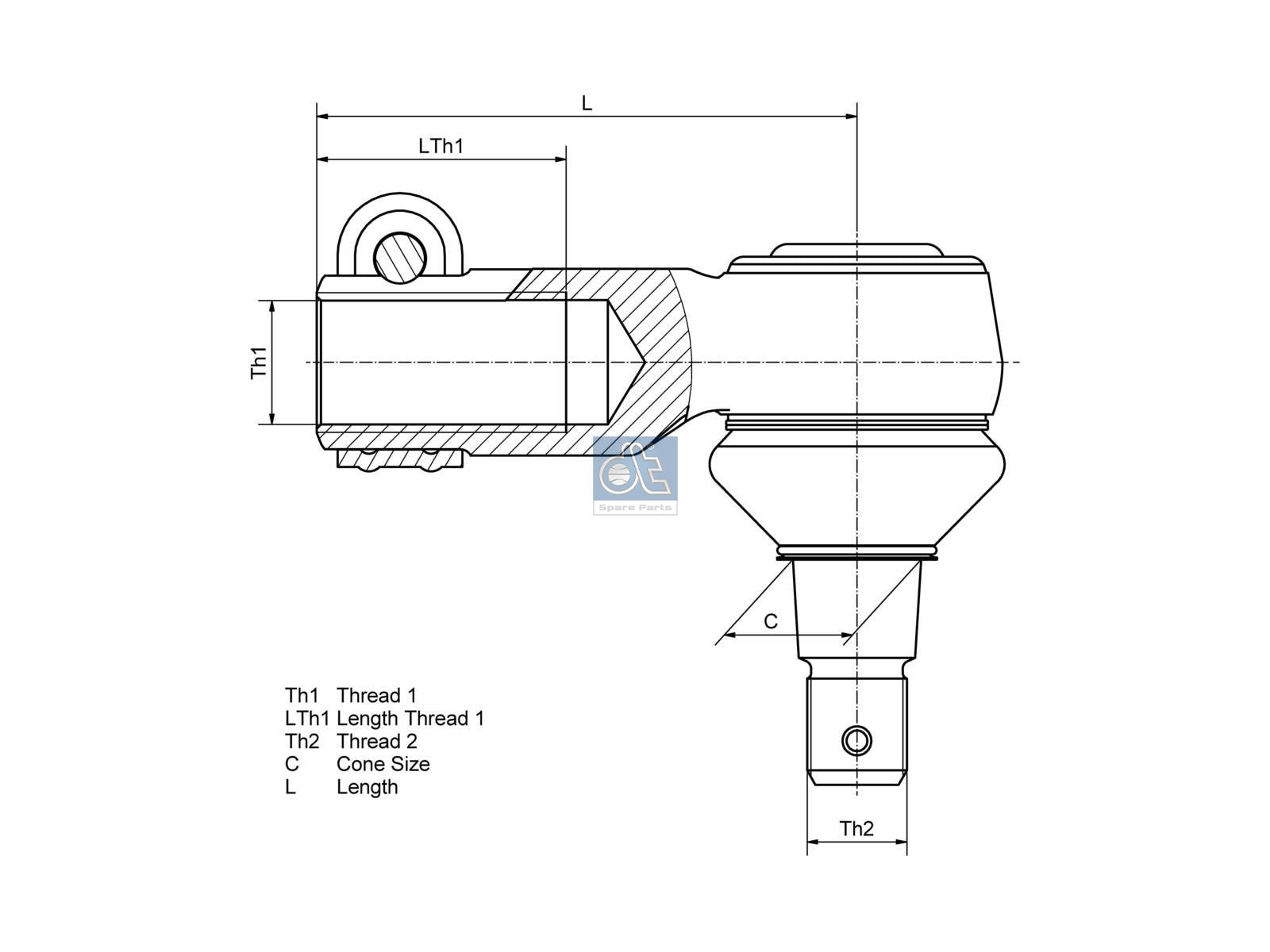 Ball joint | DT Spare Parts 1.19174