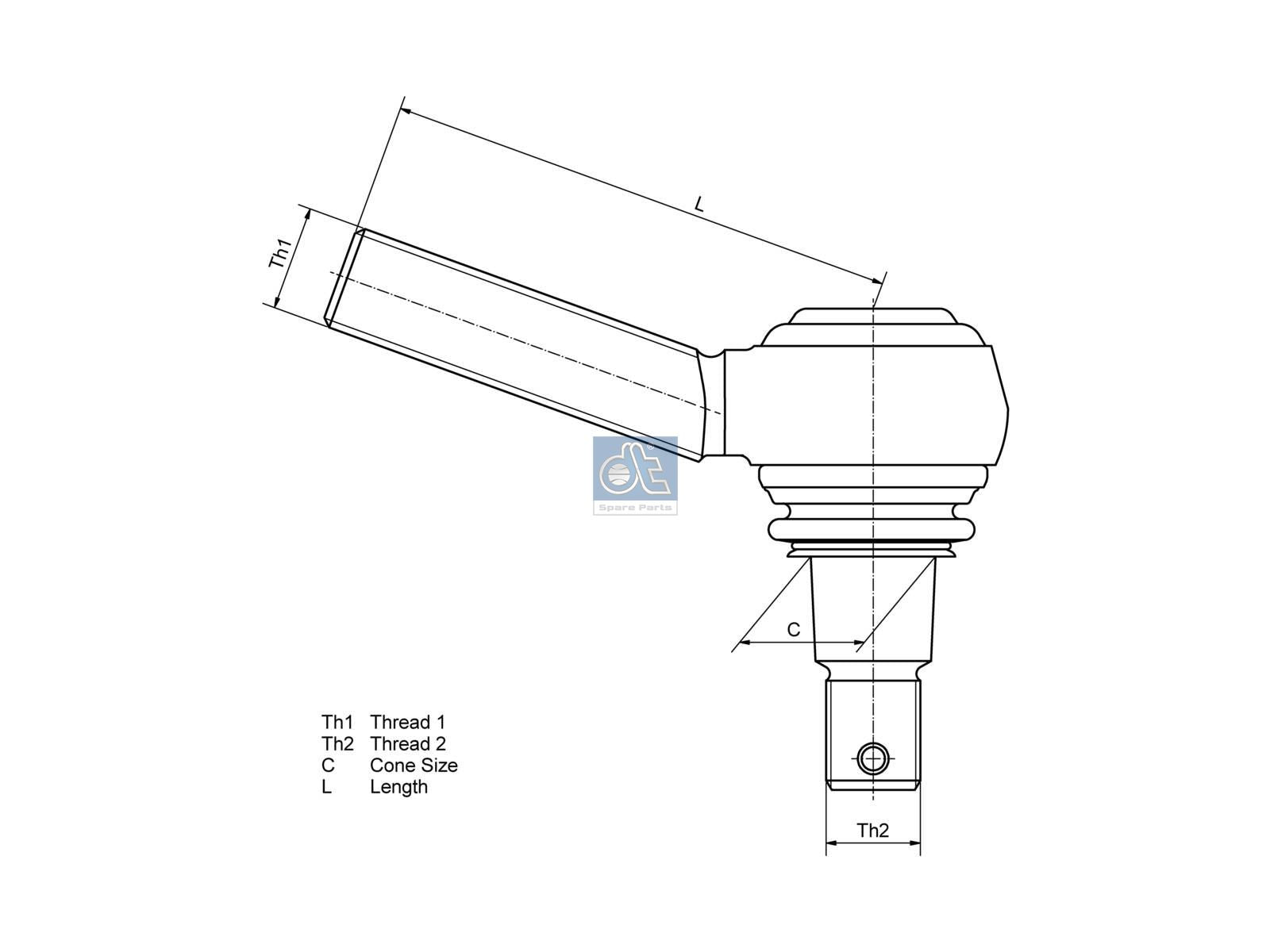 Ball joint | DT Spare Parts 2.53155