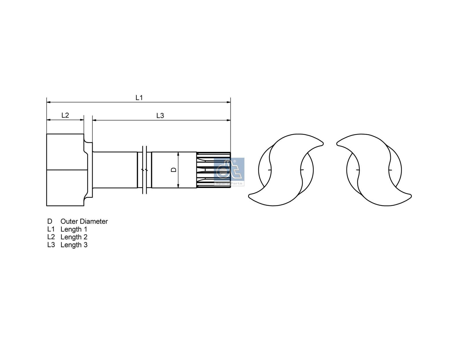 Brake camshaft | DT Spare Parts 1.18794