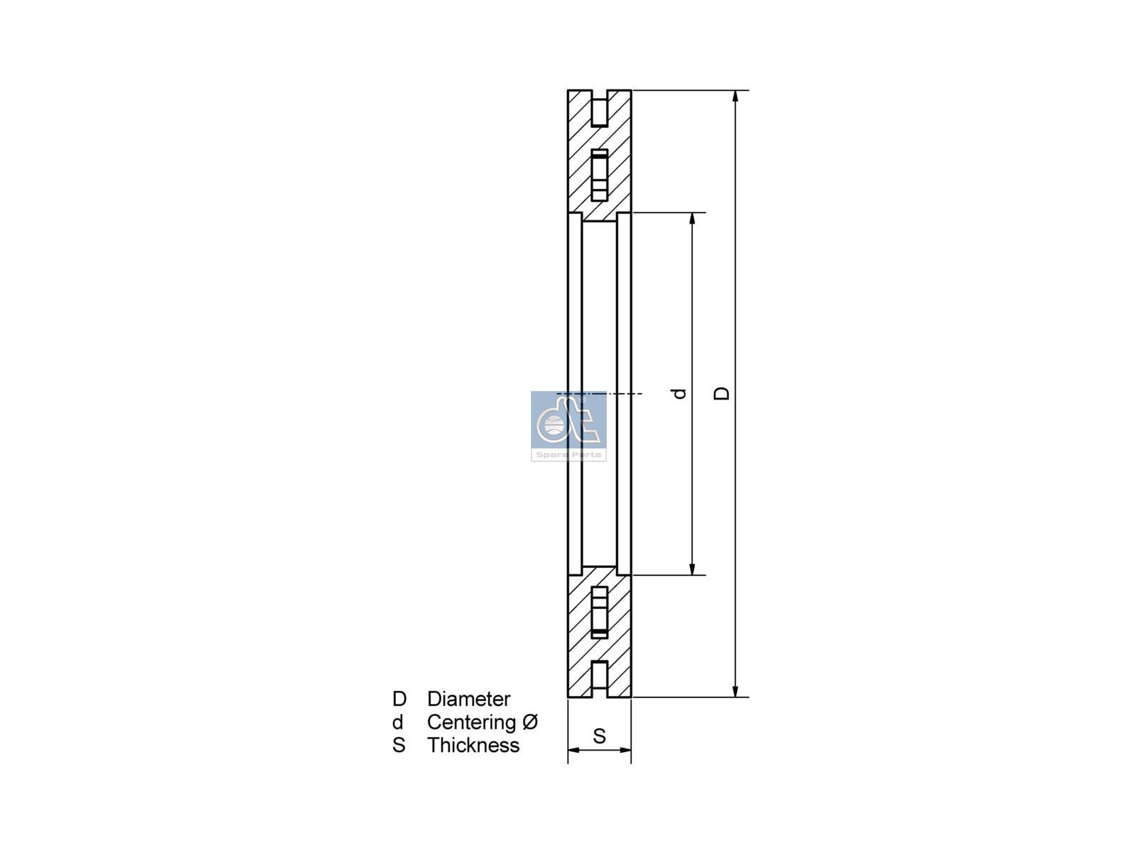 Brake disc | DT Spare Parts 2.40345