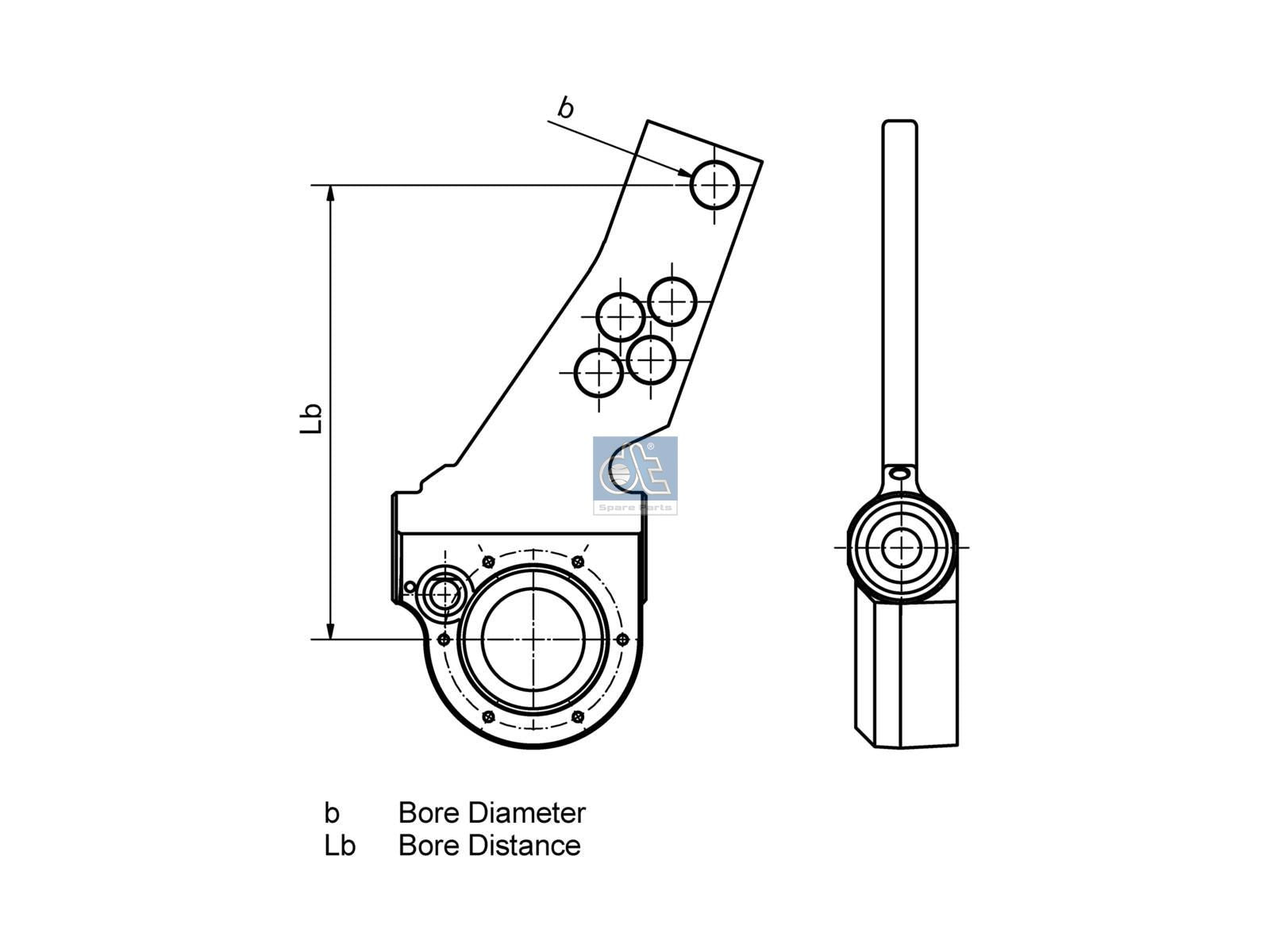 Slack adjuster | DT Spare Parts 10.63020