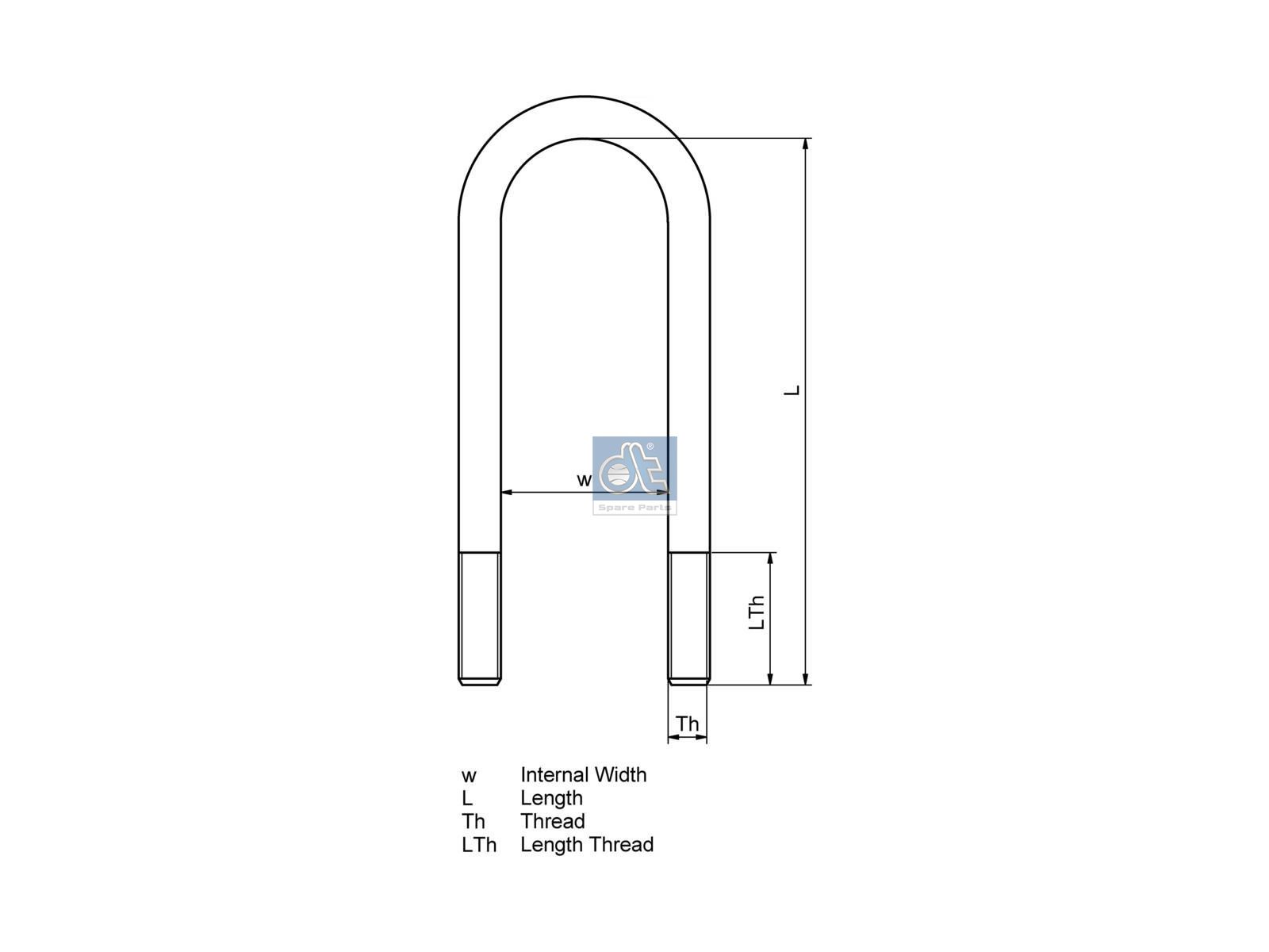 U-bolt | DT Spare Parts 6.11121
