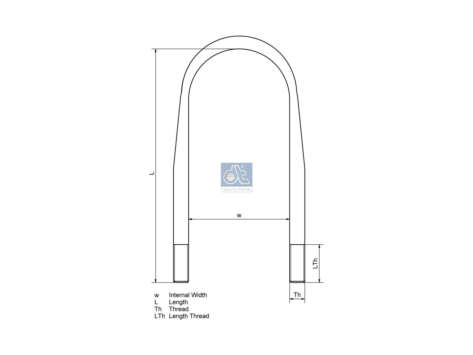 U-bolt | DT Spare Parts 10.16317