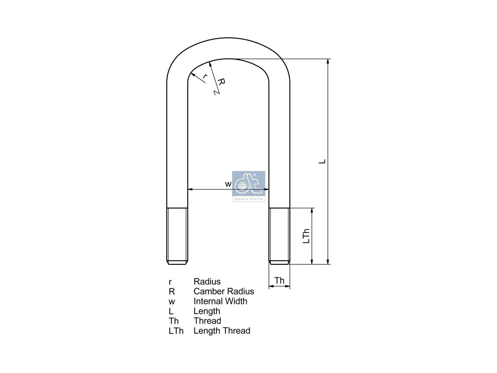 U-bolt | DT Spare Parts 3.66110