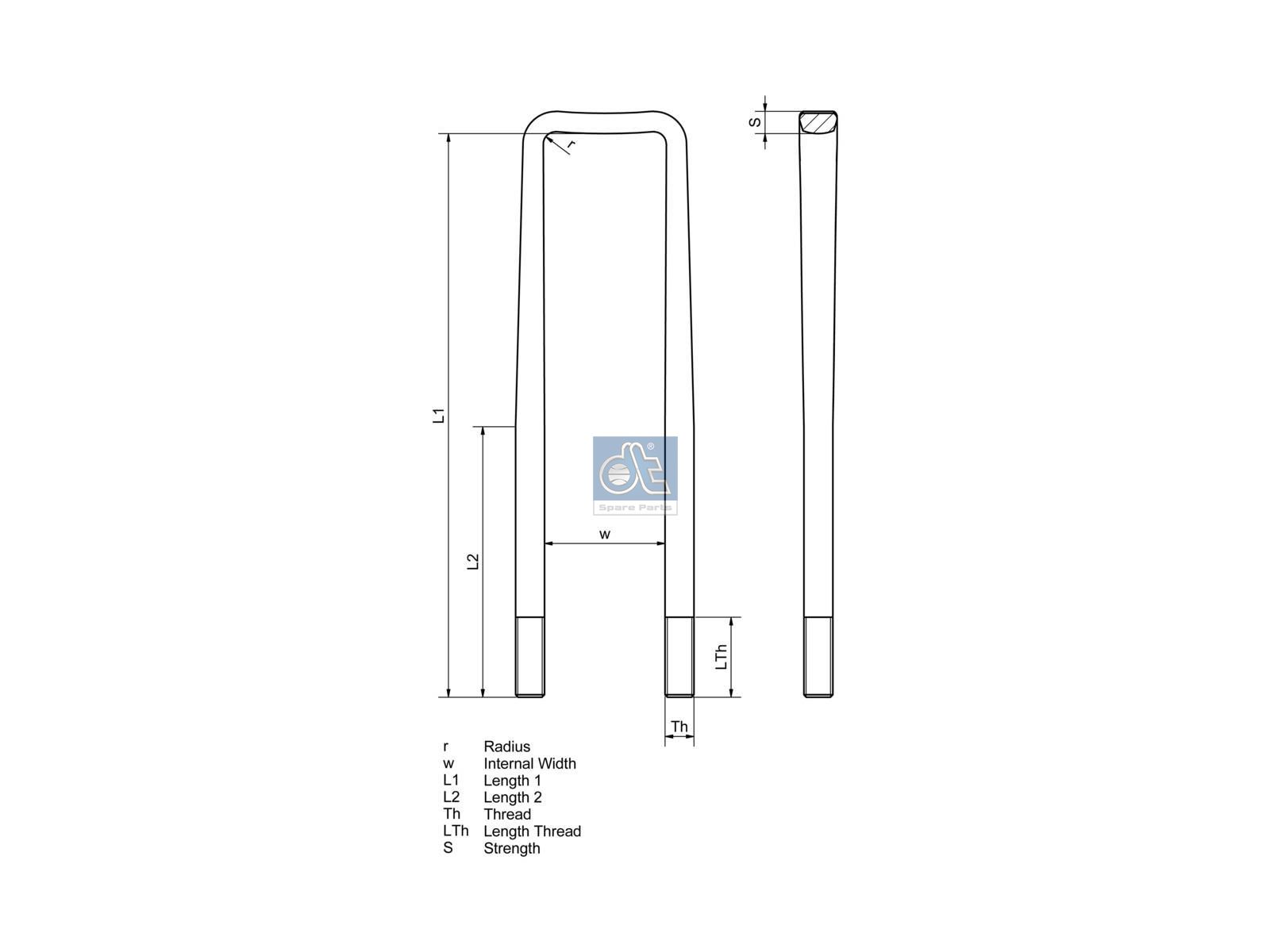 U-bolt | DT Spare Parts 2.62560
