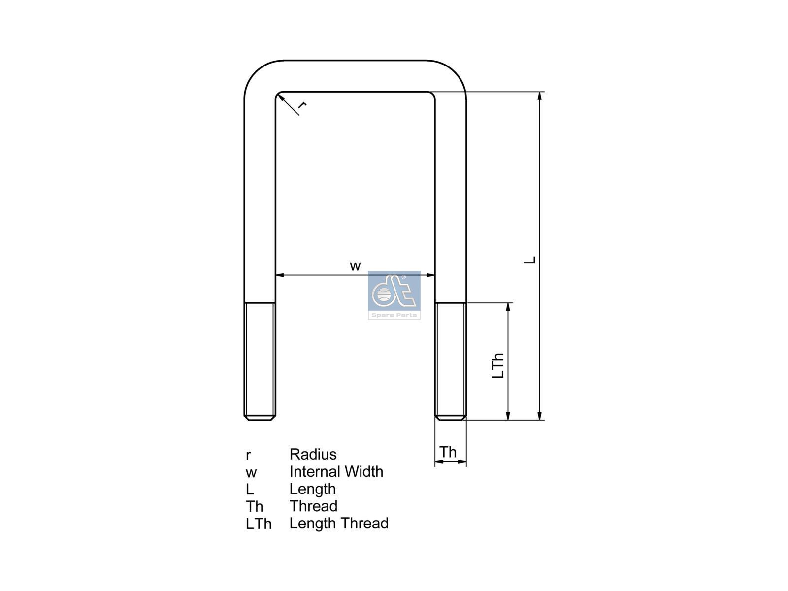 U-bolt | DT Spare Parts 2.62559
