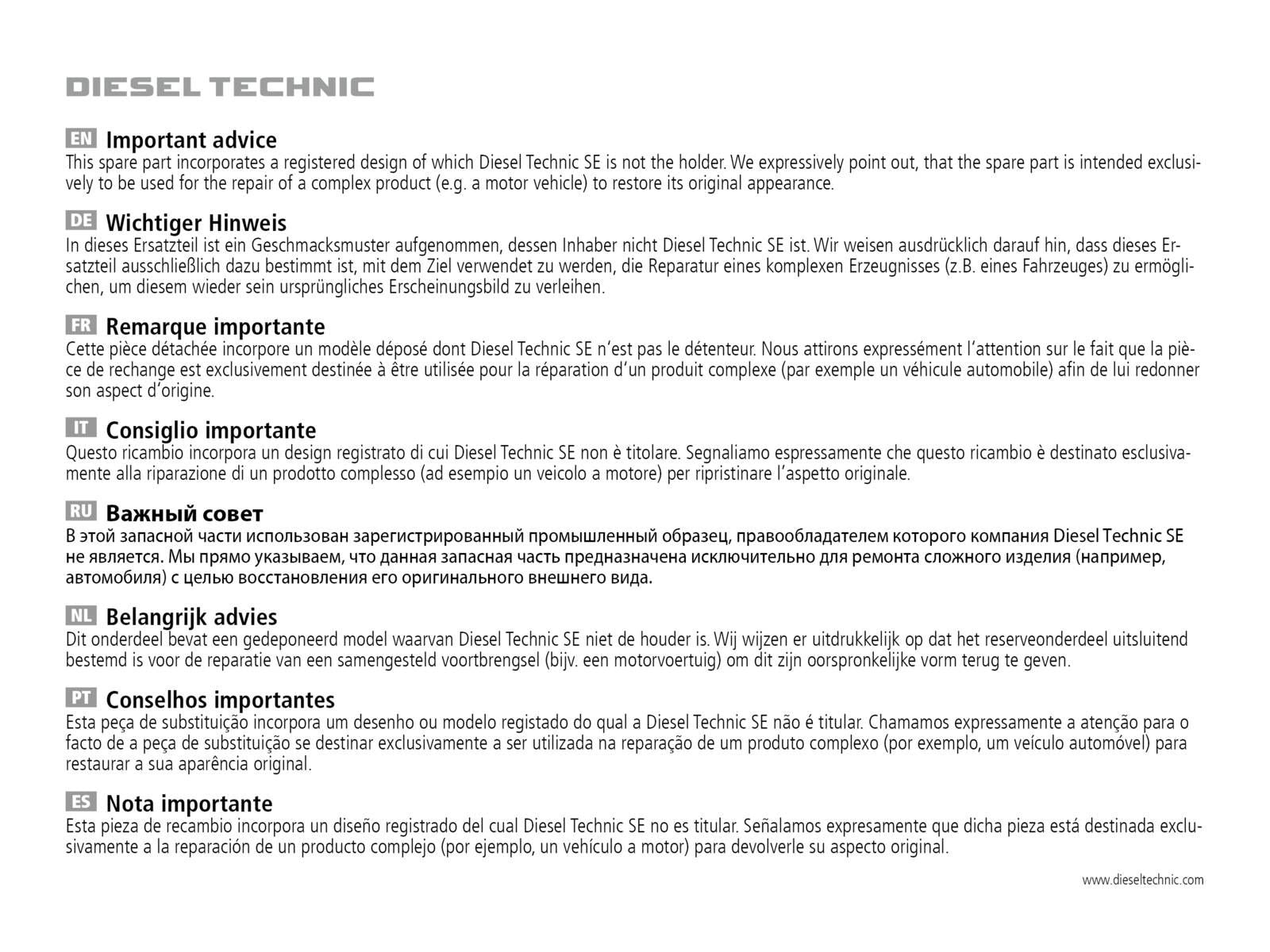 Kerb observation mirror | DT Spare Parts 1.00360