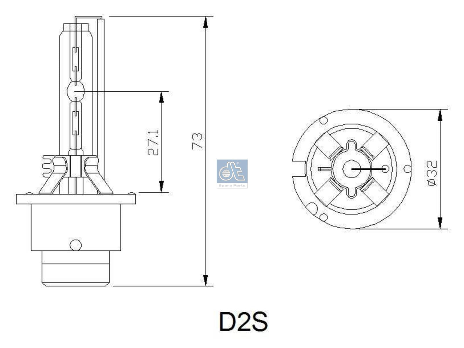 Xenon bulb | DT Spare Parts 1.21595