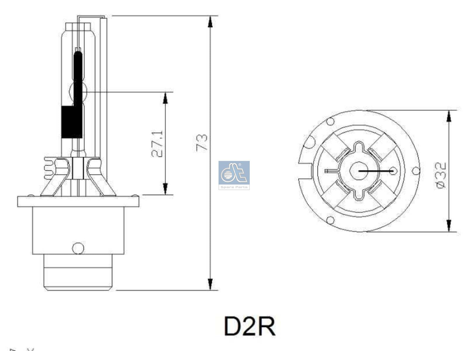 Xenon bulb | DT Spare Parts 3.32942