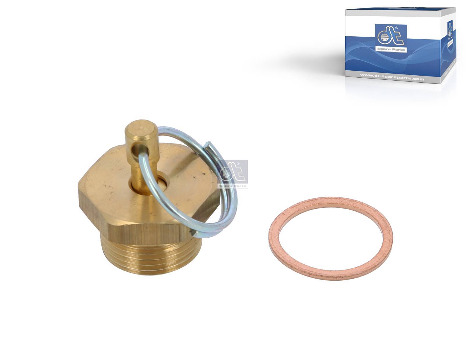 Water drain valve, copper washer DT Spare Parts 2.44031